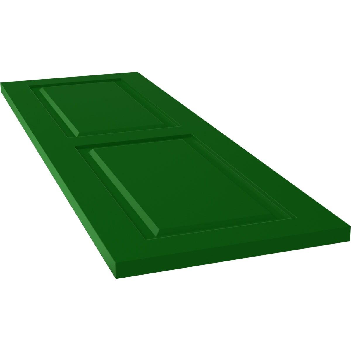 True Fit PVC Two Equal Raised Panel Shutters