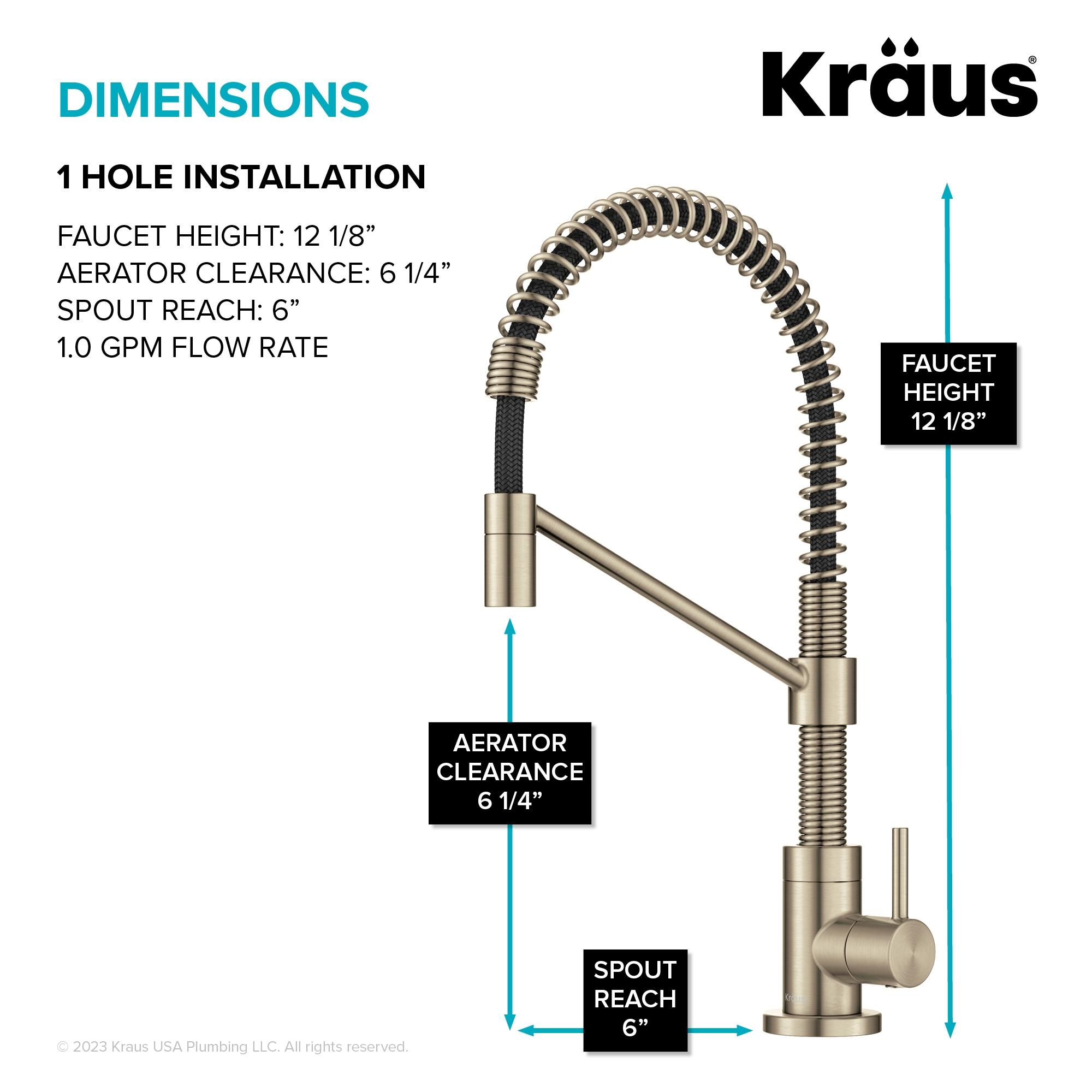 KRAUS Bolden Single Handle Drinking Water Filter Faucet for Reverse Osmosis or Water Filtration System