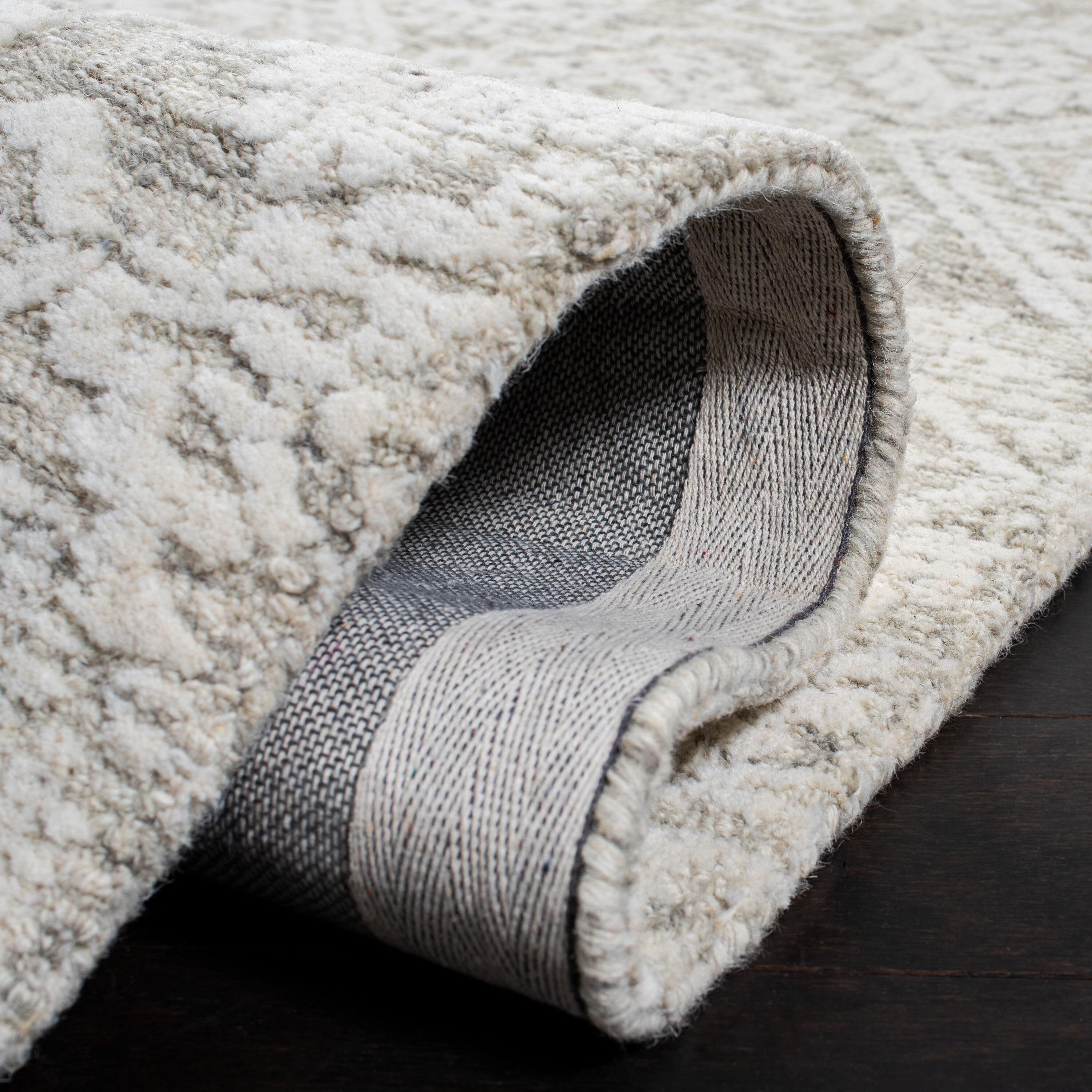 Metro MET987 Hand Tufted Indoor Area Rug - Light Brown/Ivory - 5'x8' - Safavieh