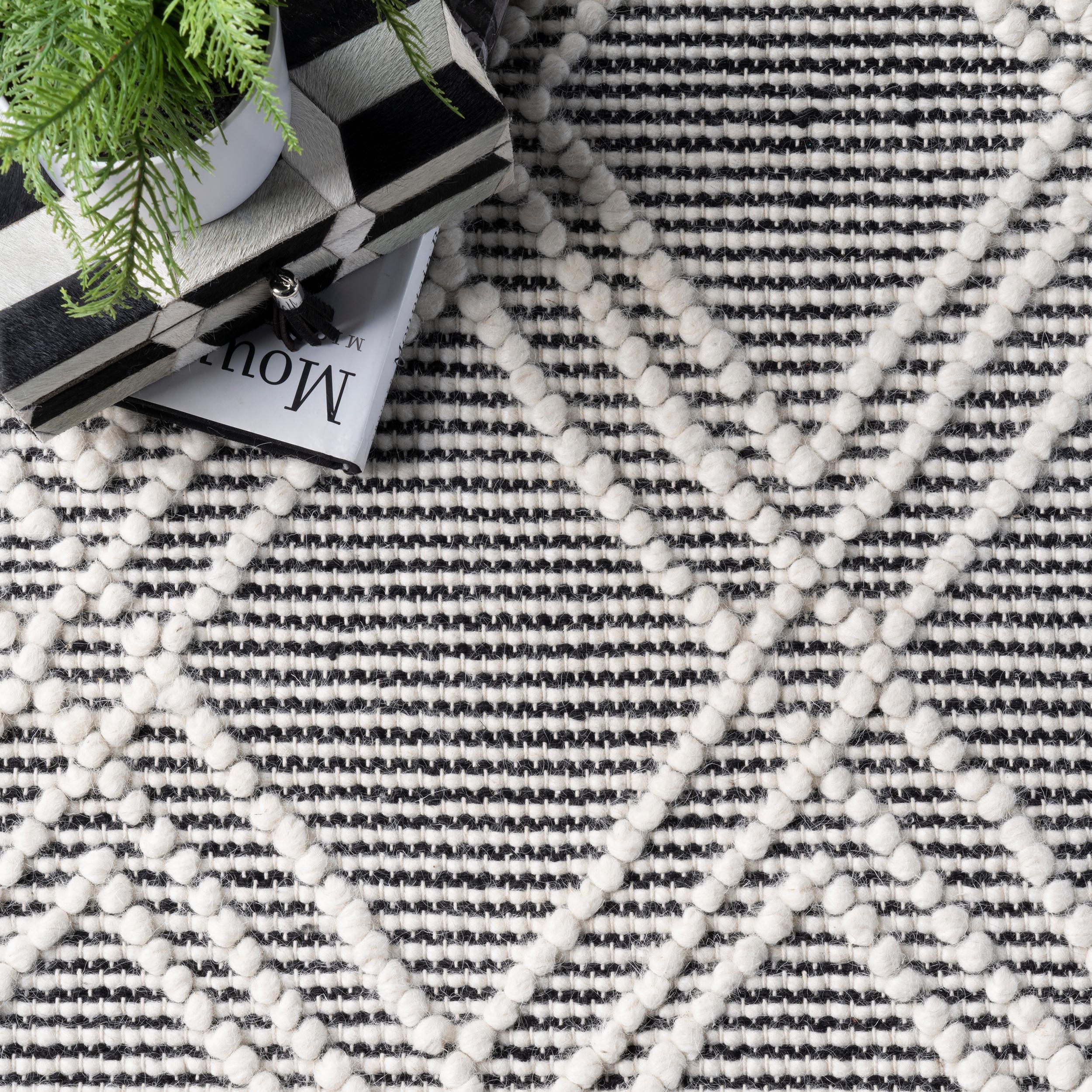 Nuloom Contemporary Trellis Natti Indoor Area Rug, Round 8', Gray