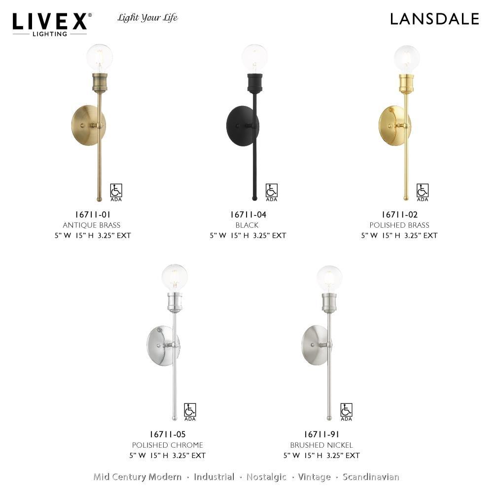 Livex Lighting Lansdale 5 - Light Chandelier in  Nordic Gray