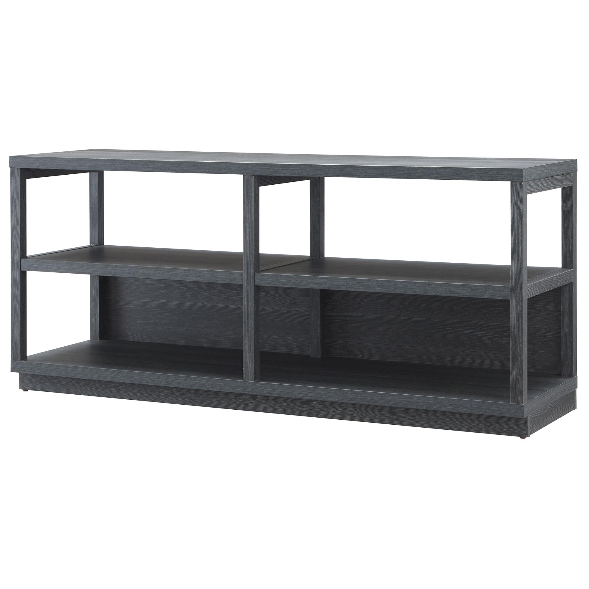 Evelyn&Zoe Thalia Rectangular TV Stand for TV's up to 60", Charcoal Gray