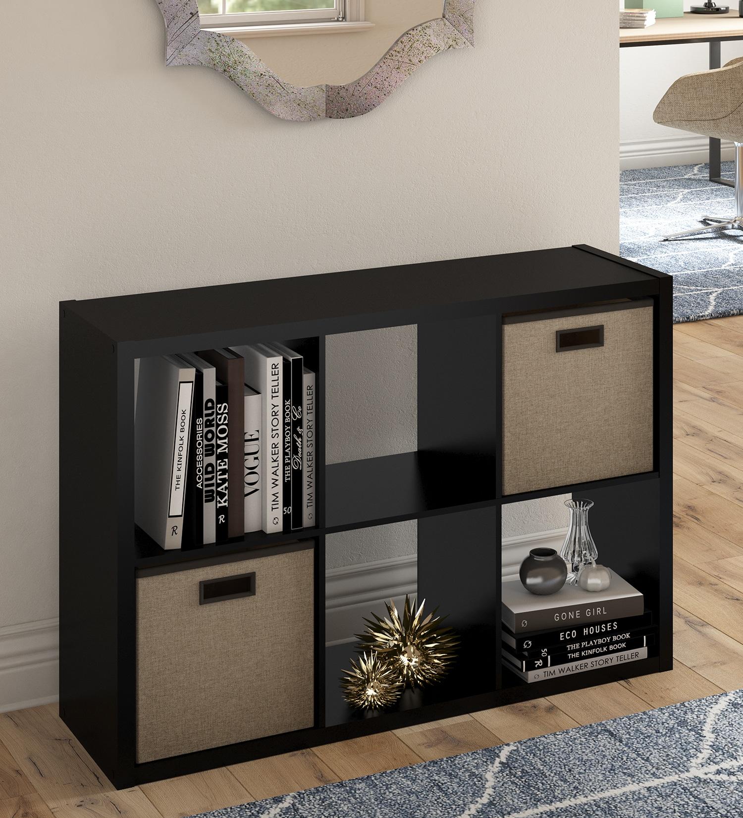 30'' H x 43.82'' W Decorative Cube Bookcase