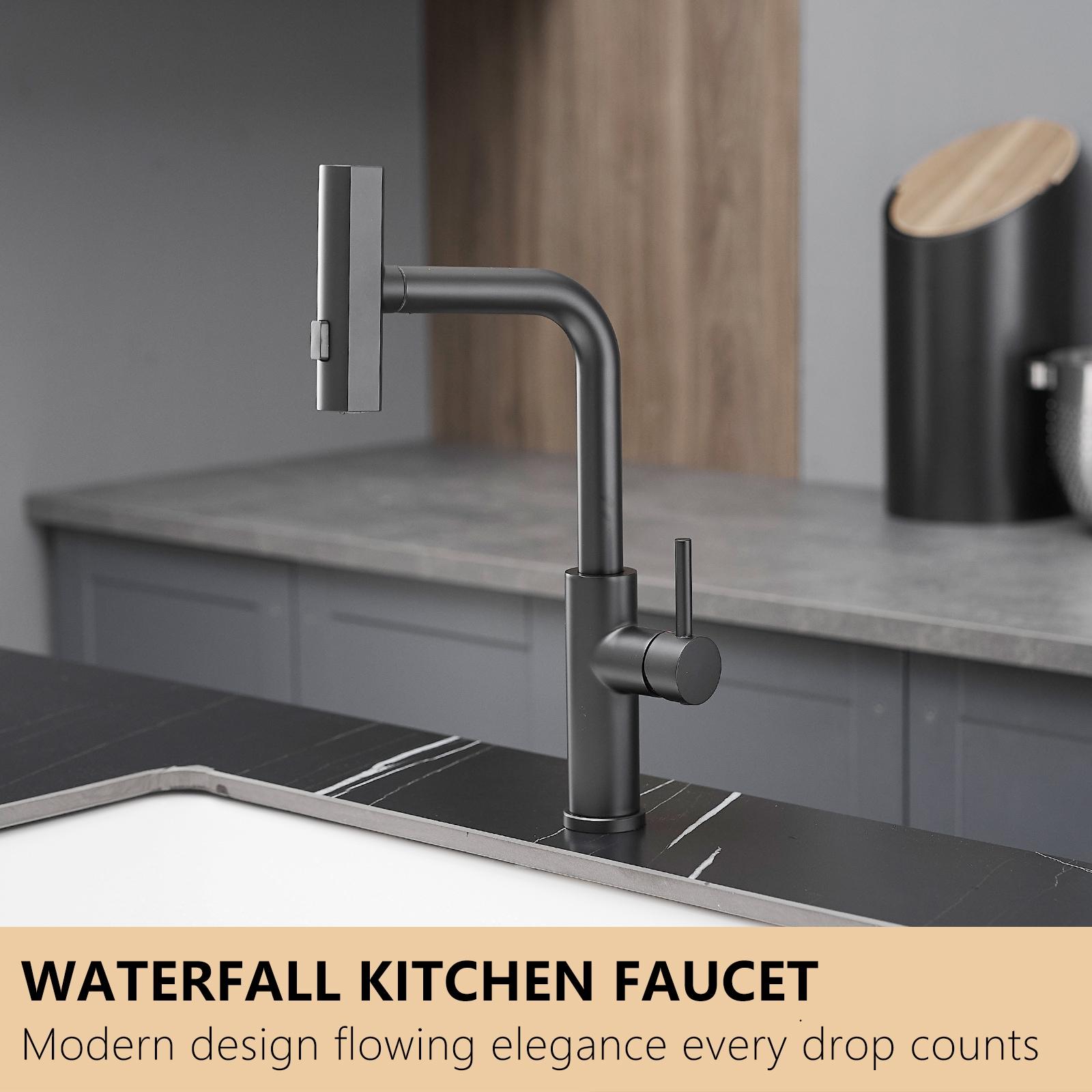 Mondawe Pull Down Kitchen Faucet