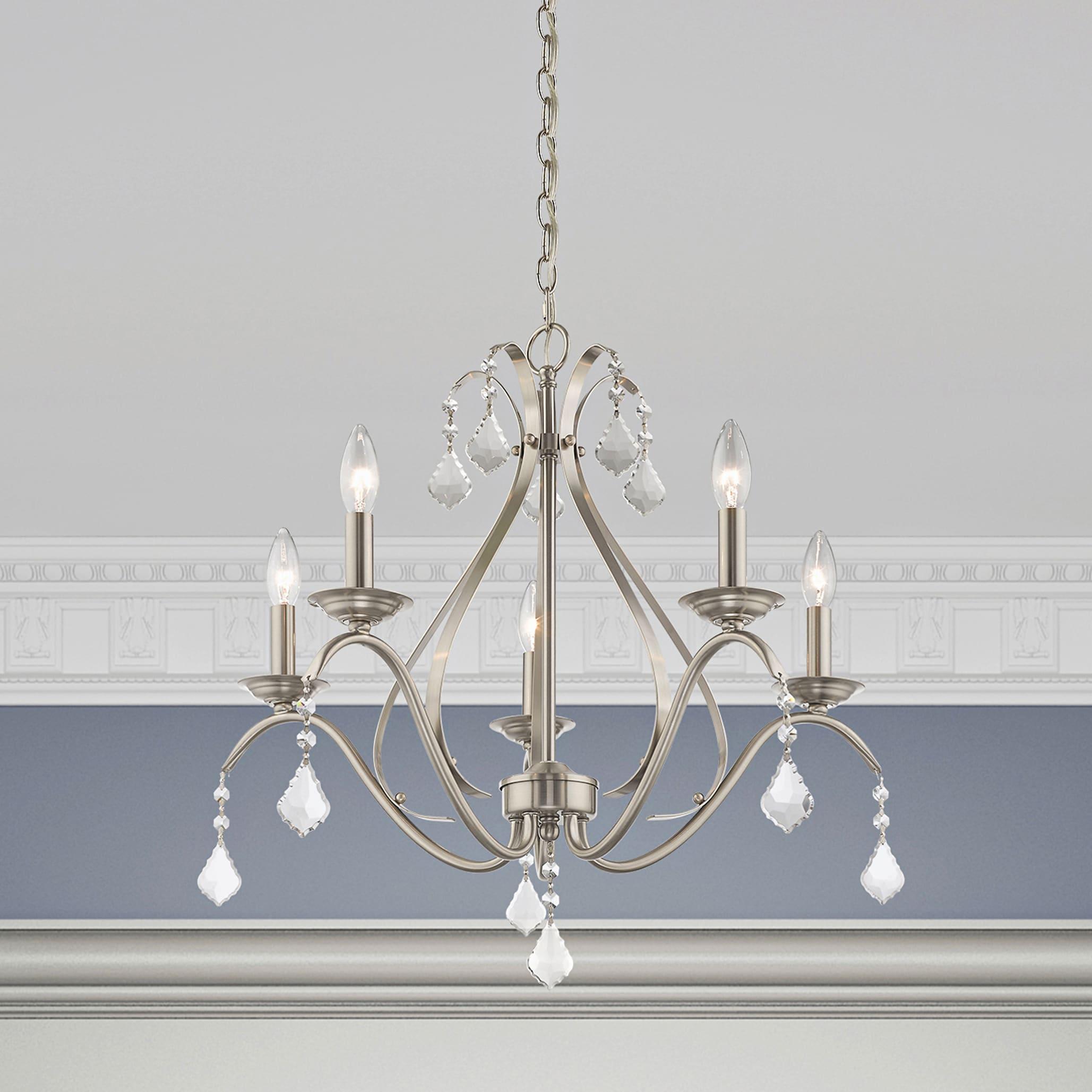Livex Lighting Caterina 5 - Light Chandelier in  Brushed Nickel