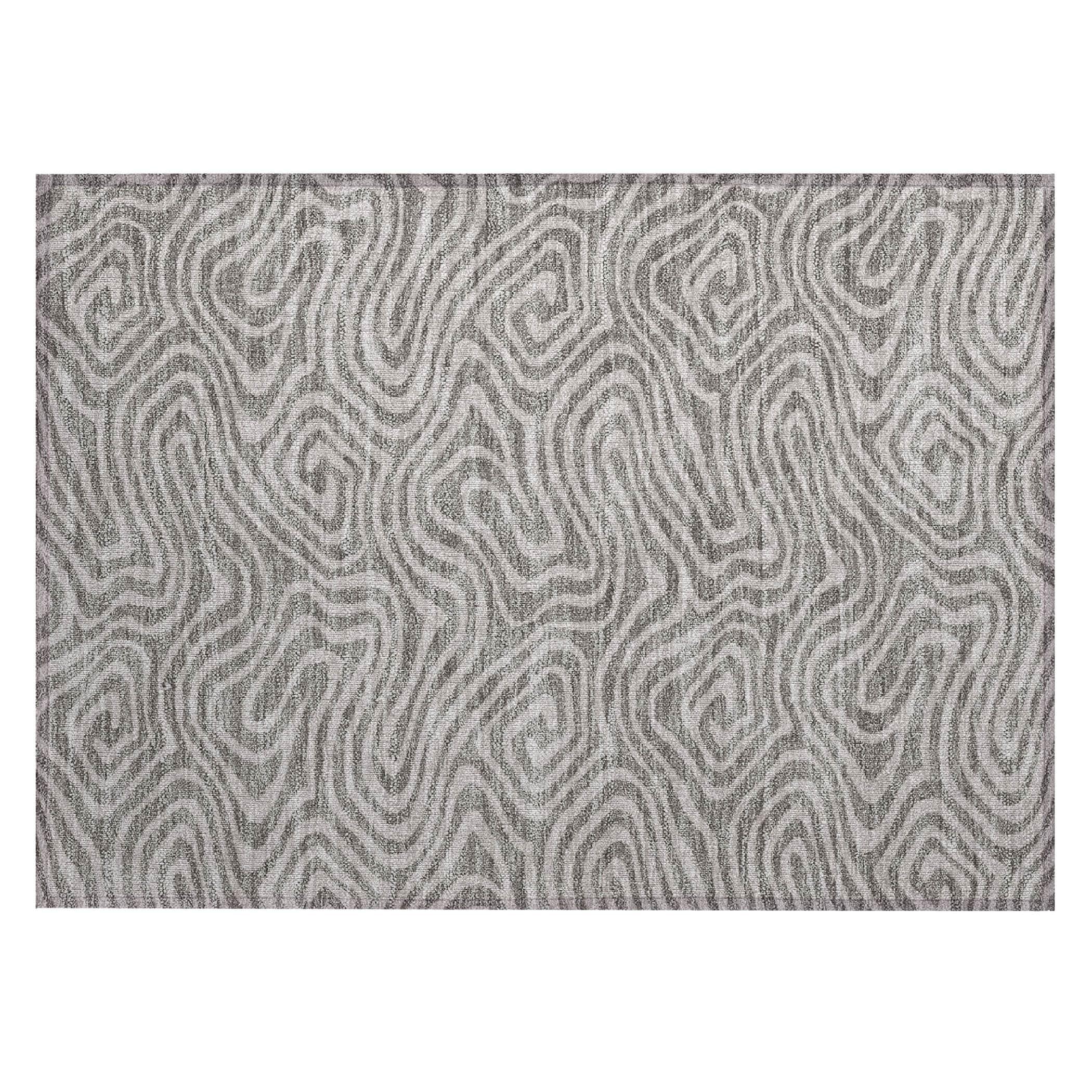 Machine Washable Indoor/Outdoor Chayden ACN1020 Gold 1'8" x 2'6" Rug
