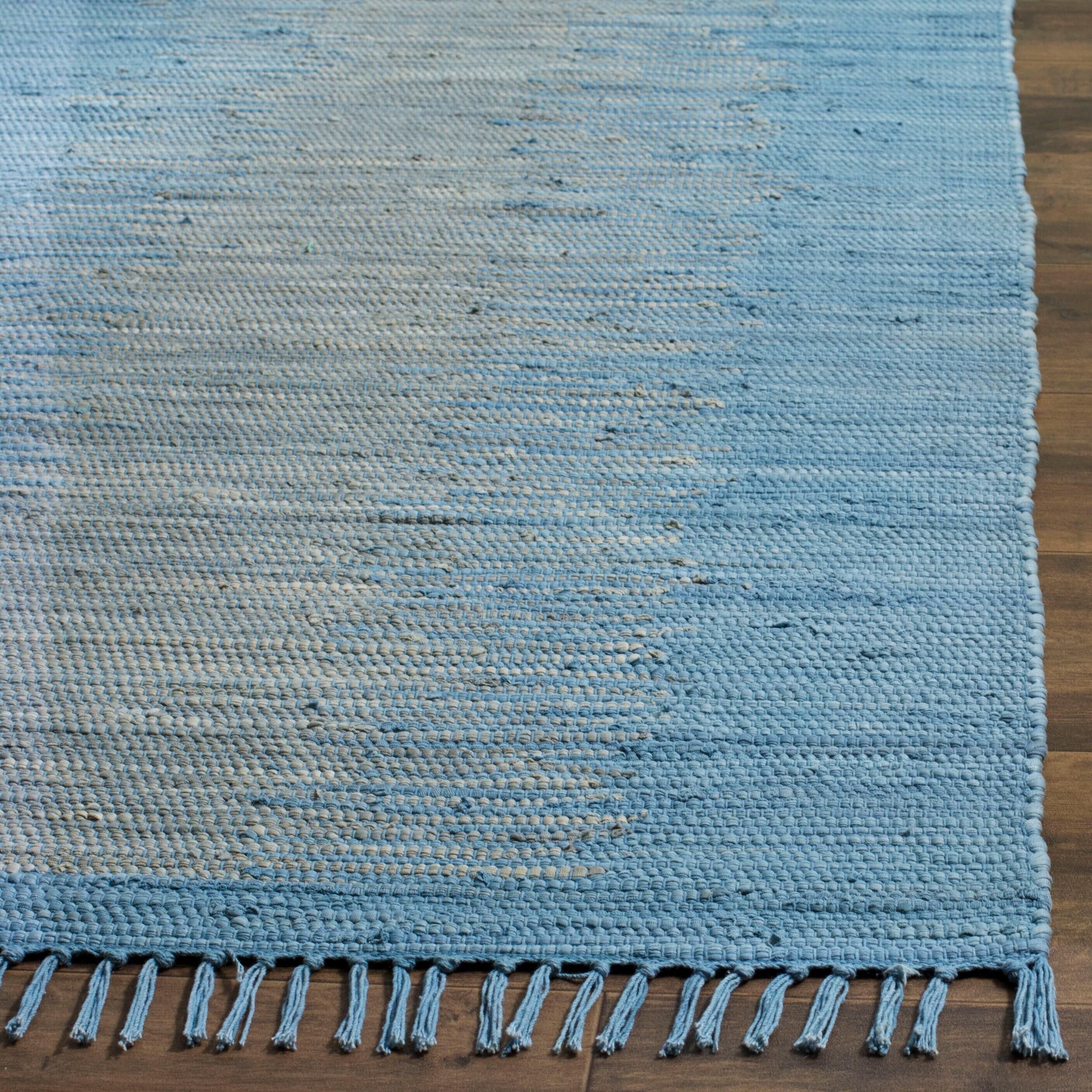 Montauk MTK718 Hand Woven Area Rug - Light Blue - 6'x9' - Safavieh.
