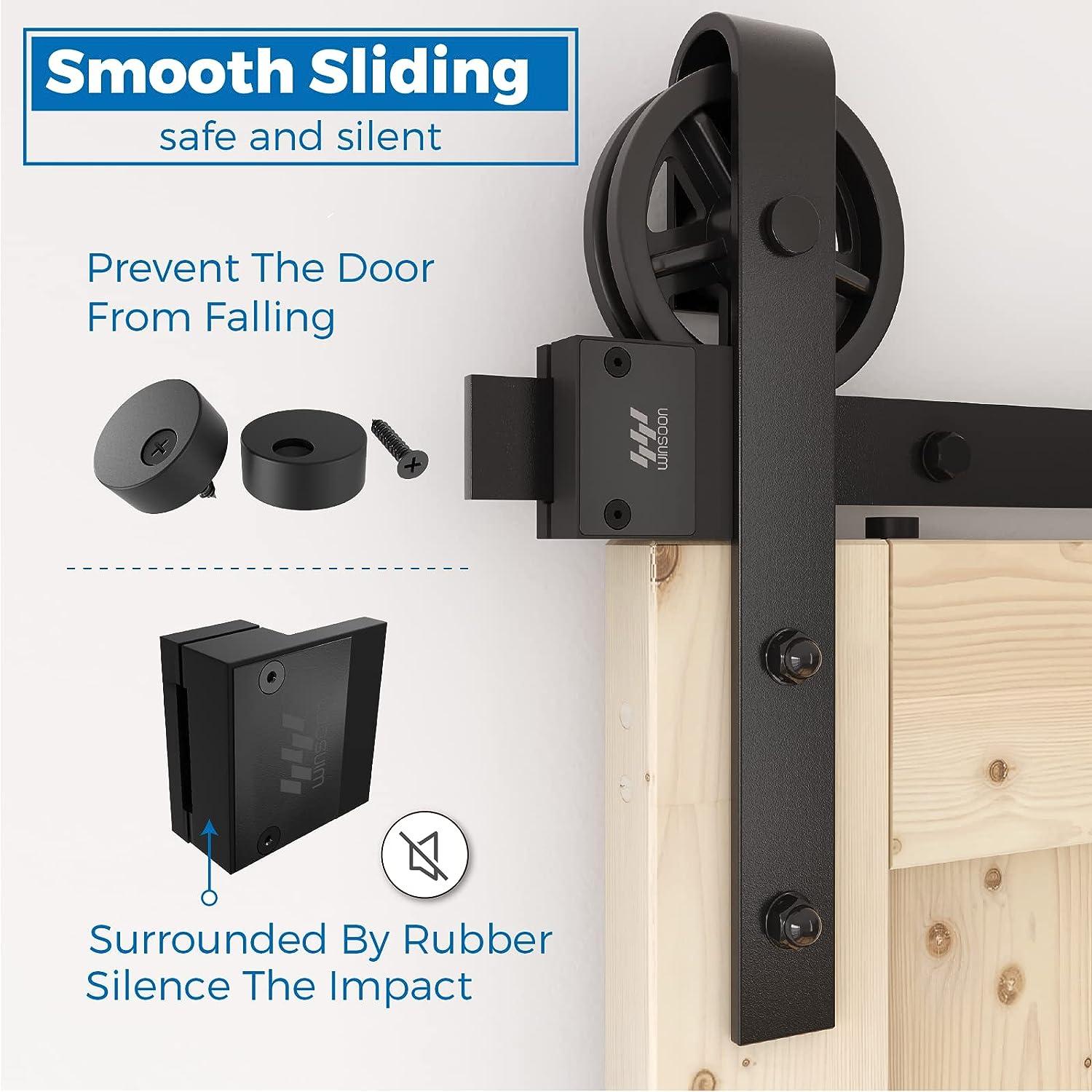 Lazio Sliding Standard Double Barn Door Hardware Kit