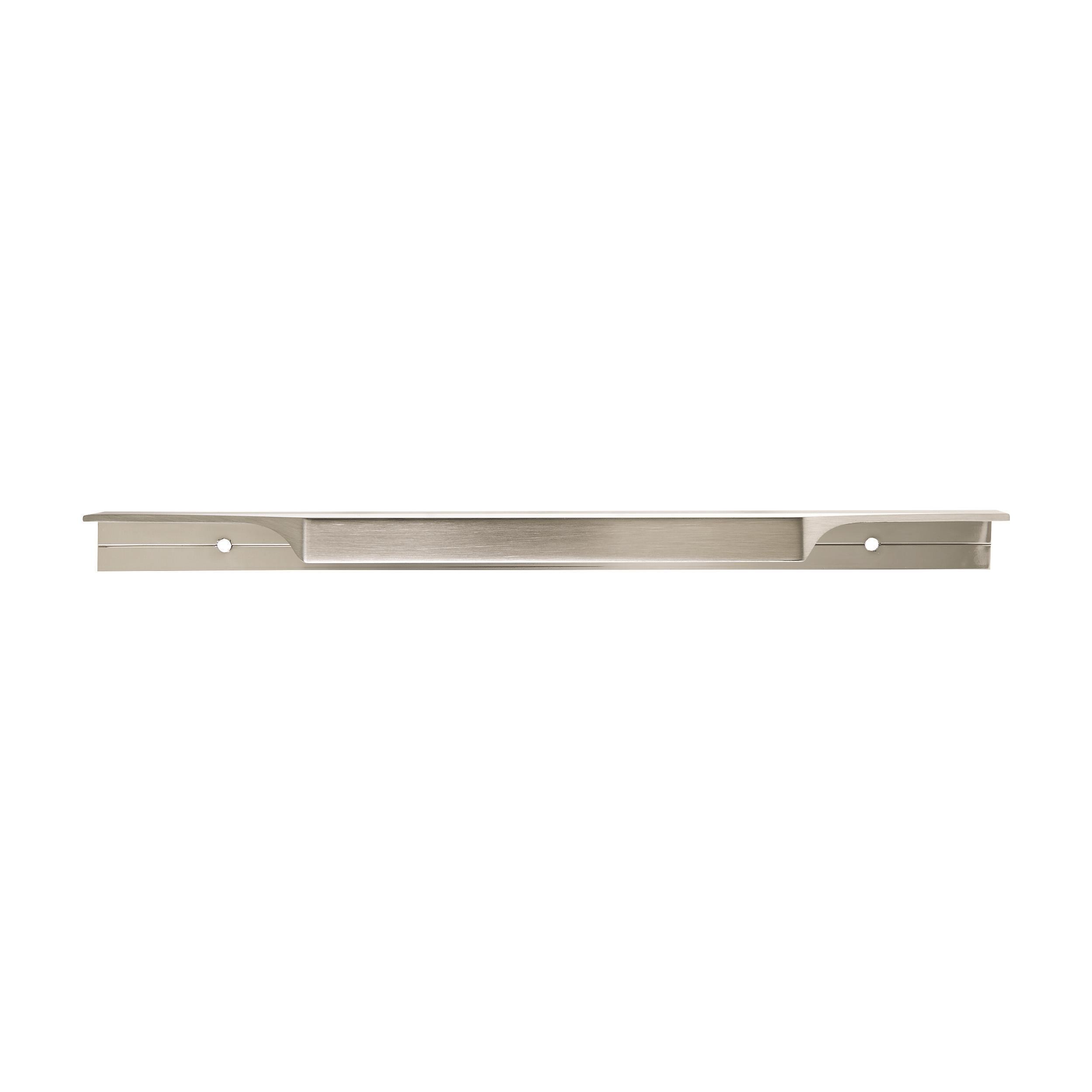 Brushed Nickel Modern Cabinet Edge Pull Handle