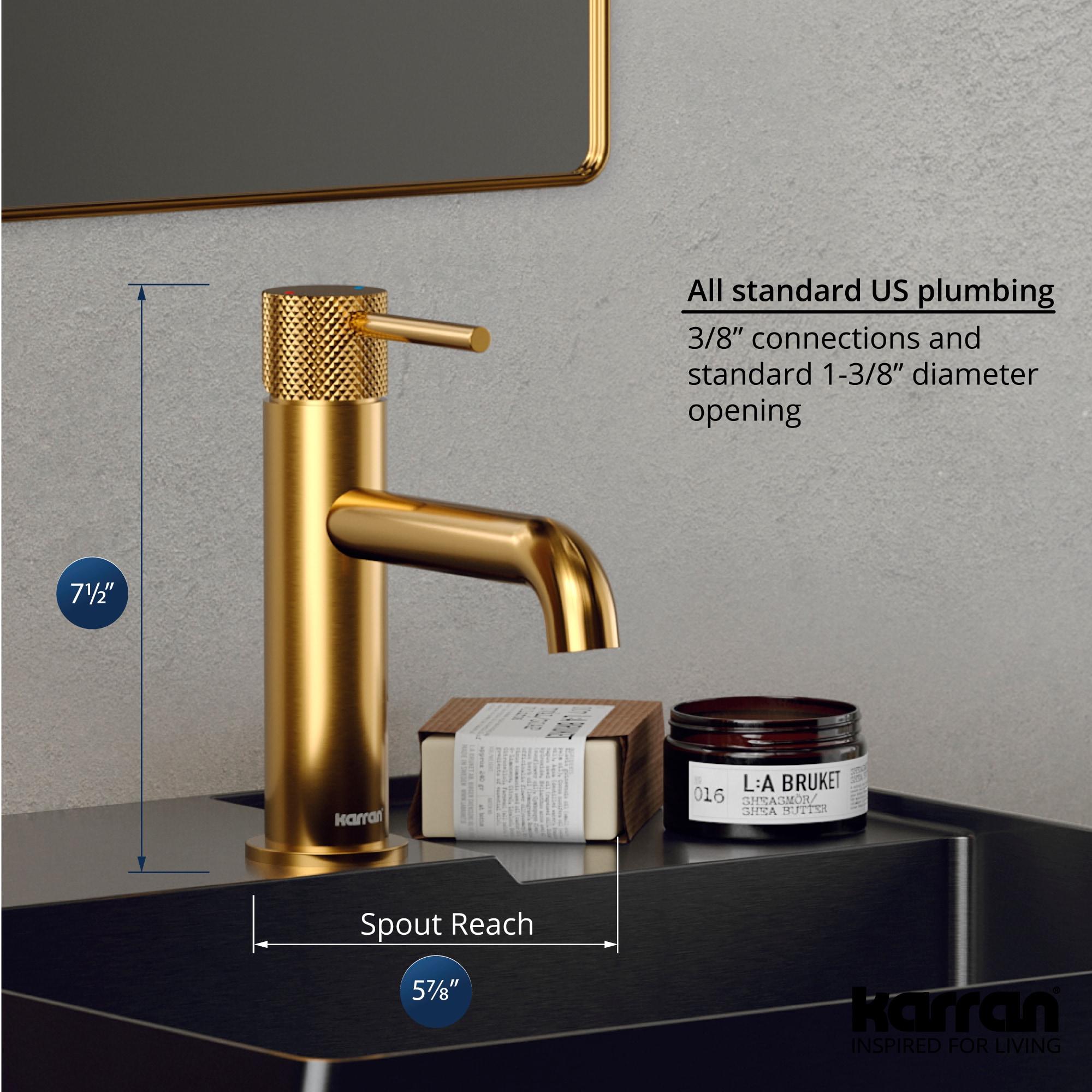 Tryst Single-Hole Single-handle Bathroom Faucet with Drain Assembly