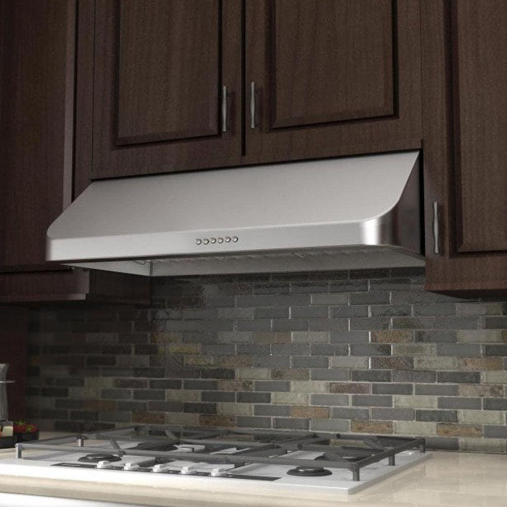 30" 600 CFM Ducted Under Cabinet Range Hood in Brushed 430 Stainless Steel