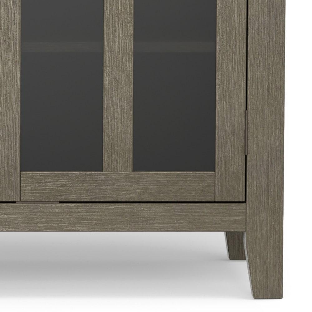 Simpli Home Artisan 53"W Solid Wood Contemporary Tall TV Stand for TVs up to 60" with Adjustable Shelves