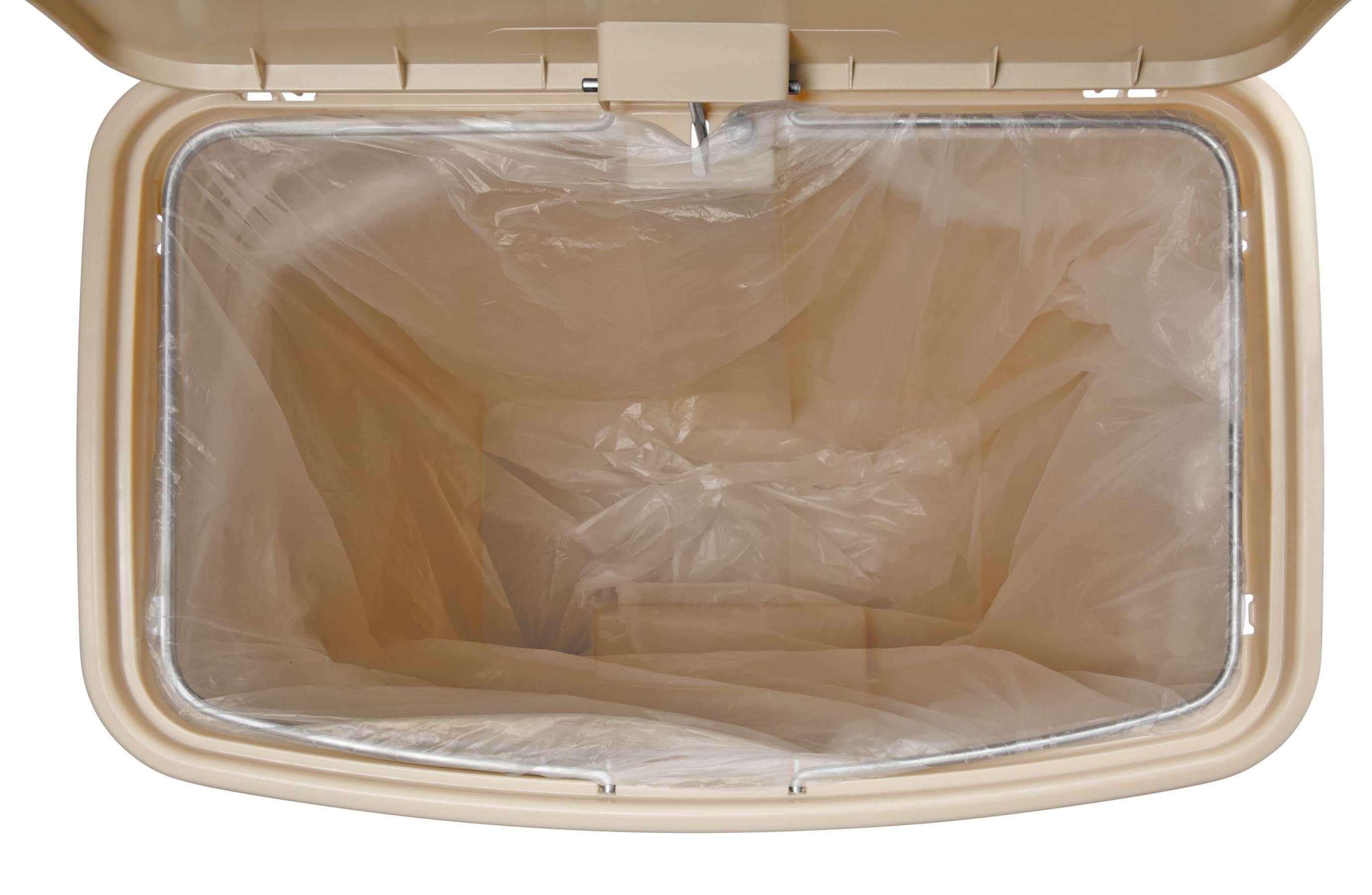 Rubbermaid Commercial Products Slim Jim Plastic Step On Trash Can - 13 Gallons