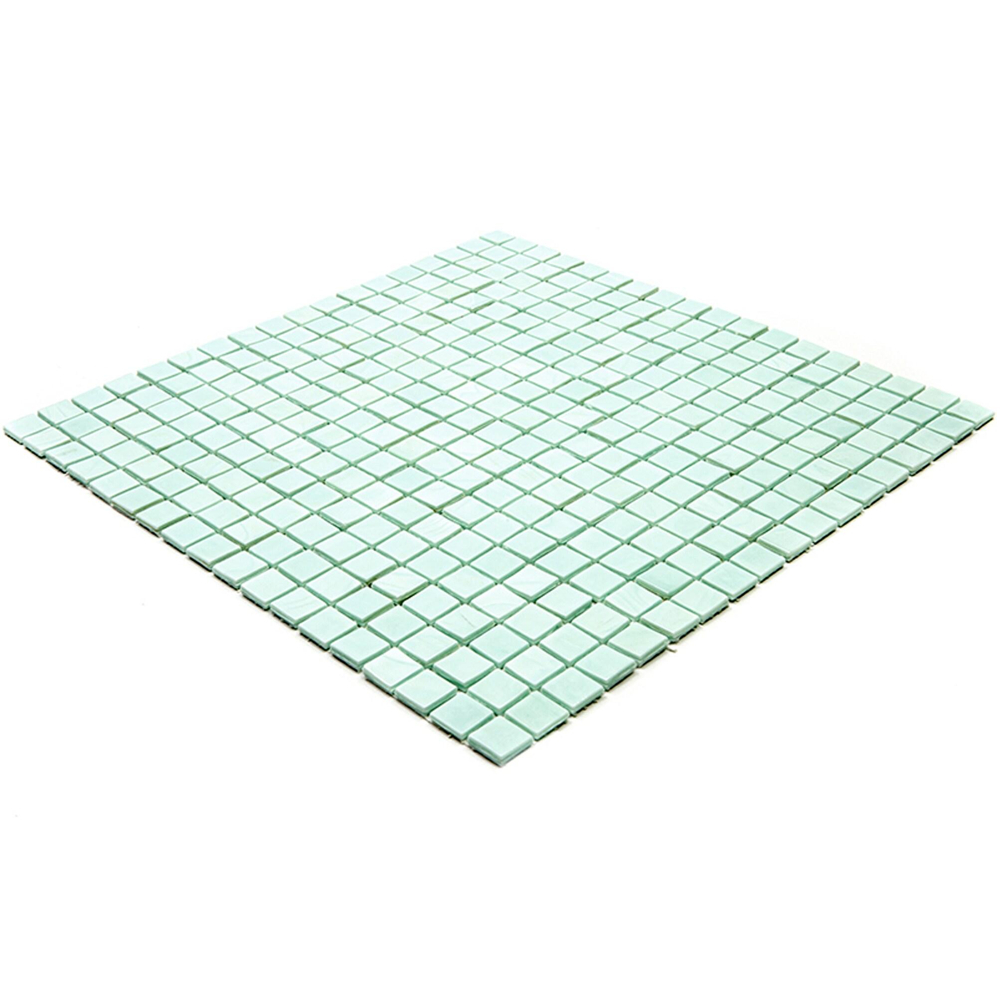 Skosh 0.6" x 0.6" Glass Grid Mosaic Wall & Floor Tile
