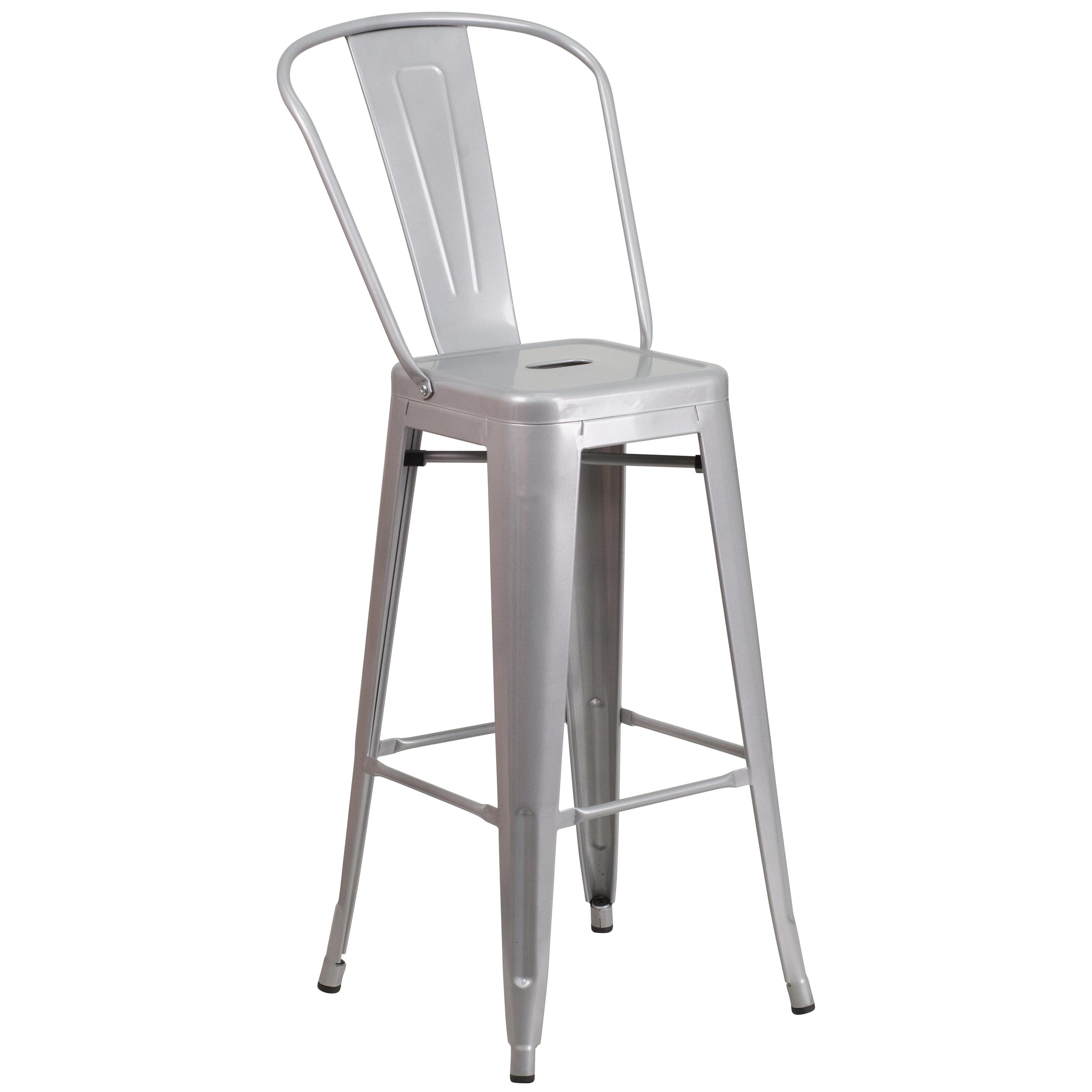Flash Furniture Metal Outdoor Stool