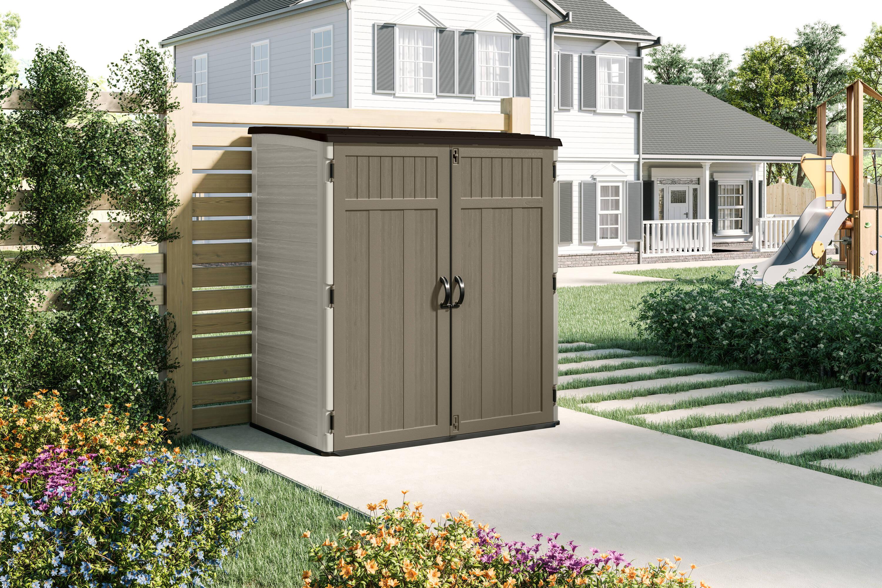 Suncast Suncast 6 ft. W x 4 ft. D Resin Vertical Tool Shed