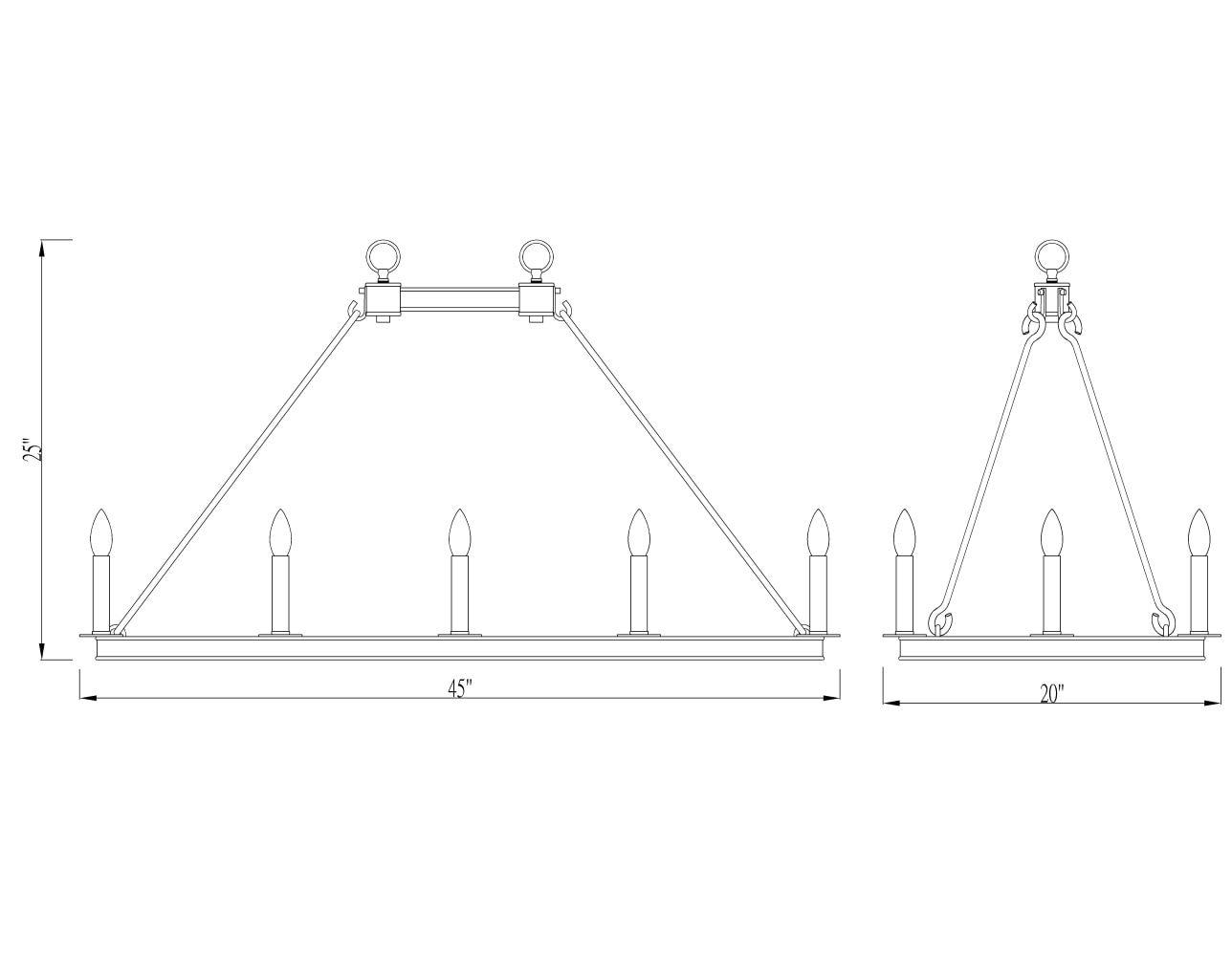 12 Light Island/Billiard In Linear Style 20 Inches Wide By 25 Inches High-Olde Brass Finish Z-Lite 482-12L-Obr