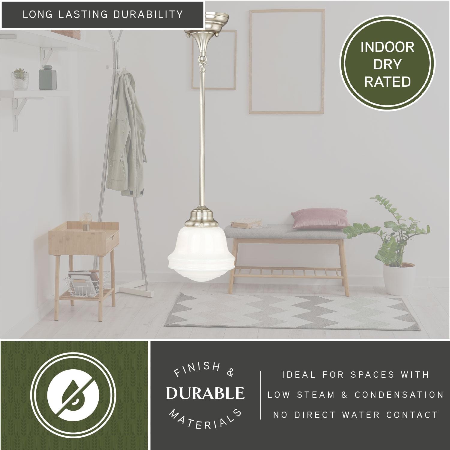 Vaxcel Huntley 1 - Light Pendant in  Satin Nickel