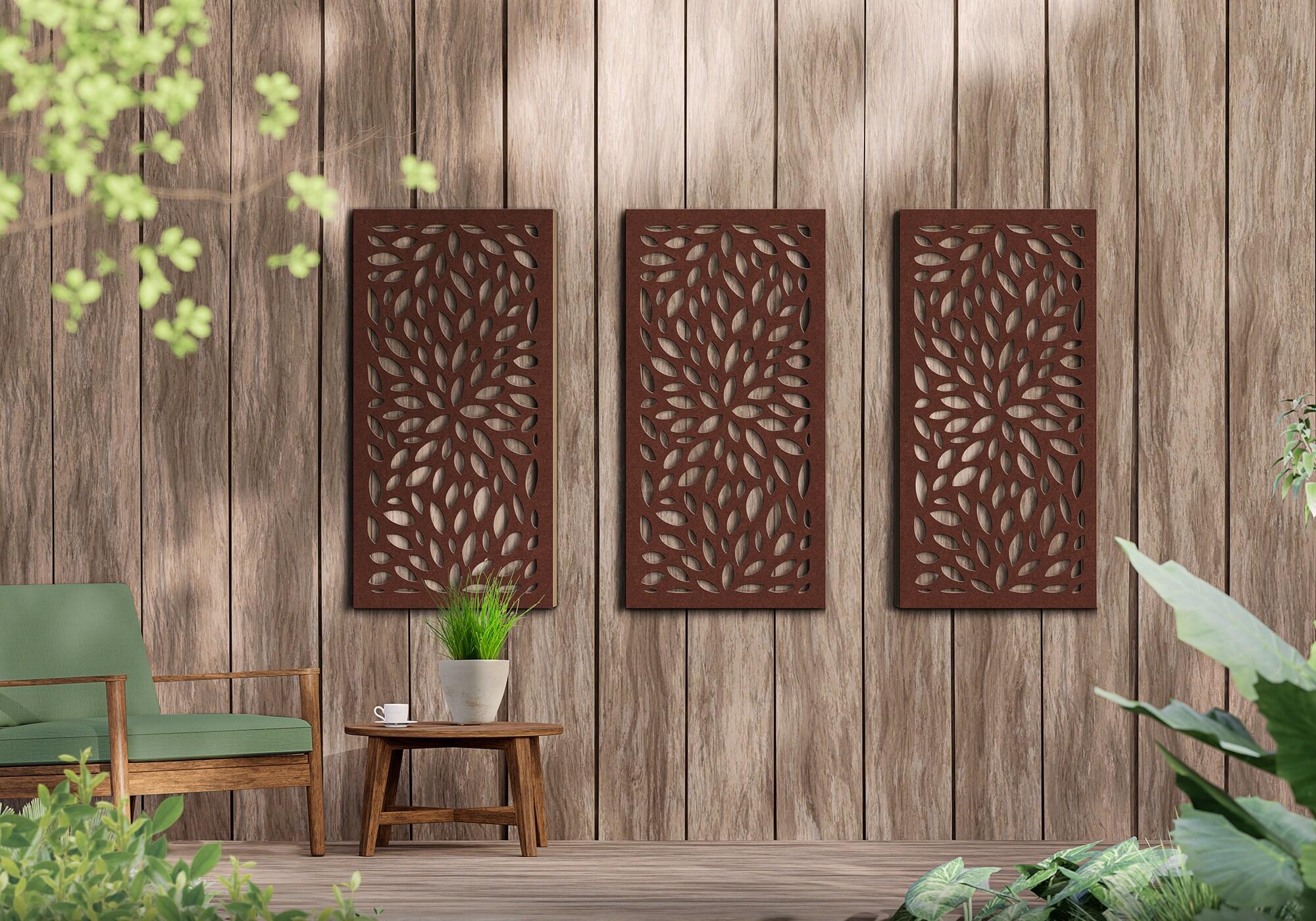 Floral Decorative Privacy Panel