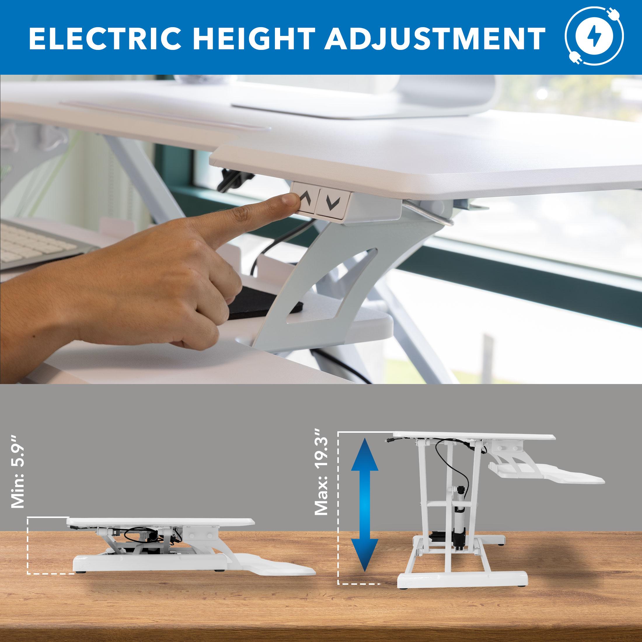 Adjustable Metal Base Standing Desk Converter