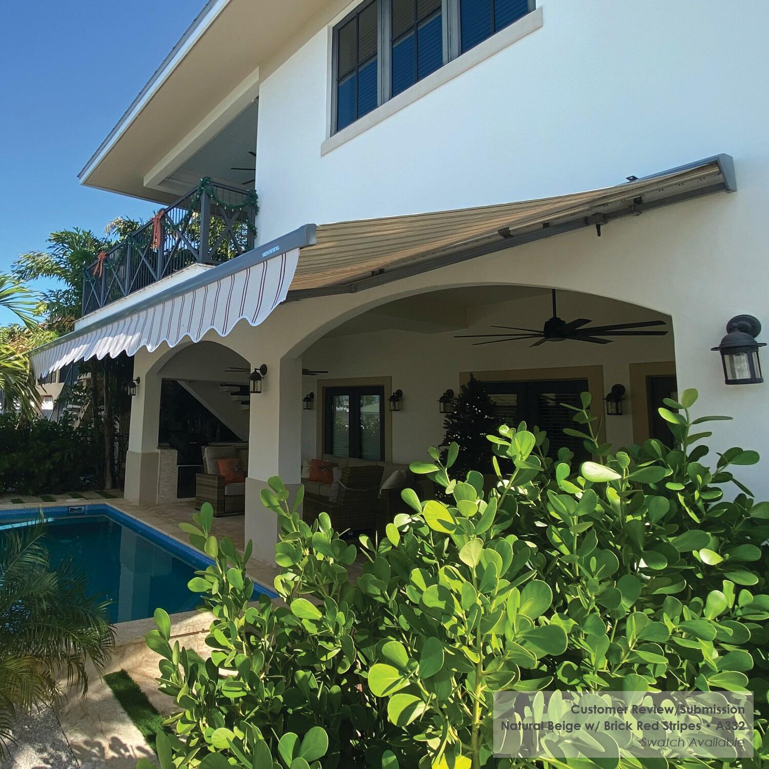 Classic Motorized Retraction Slope Patio Awning