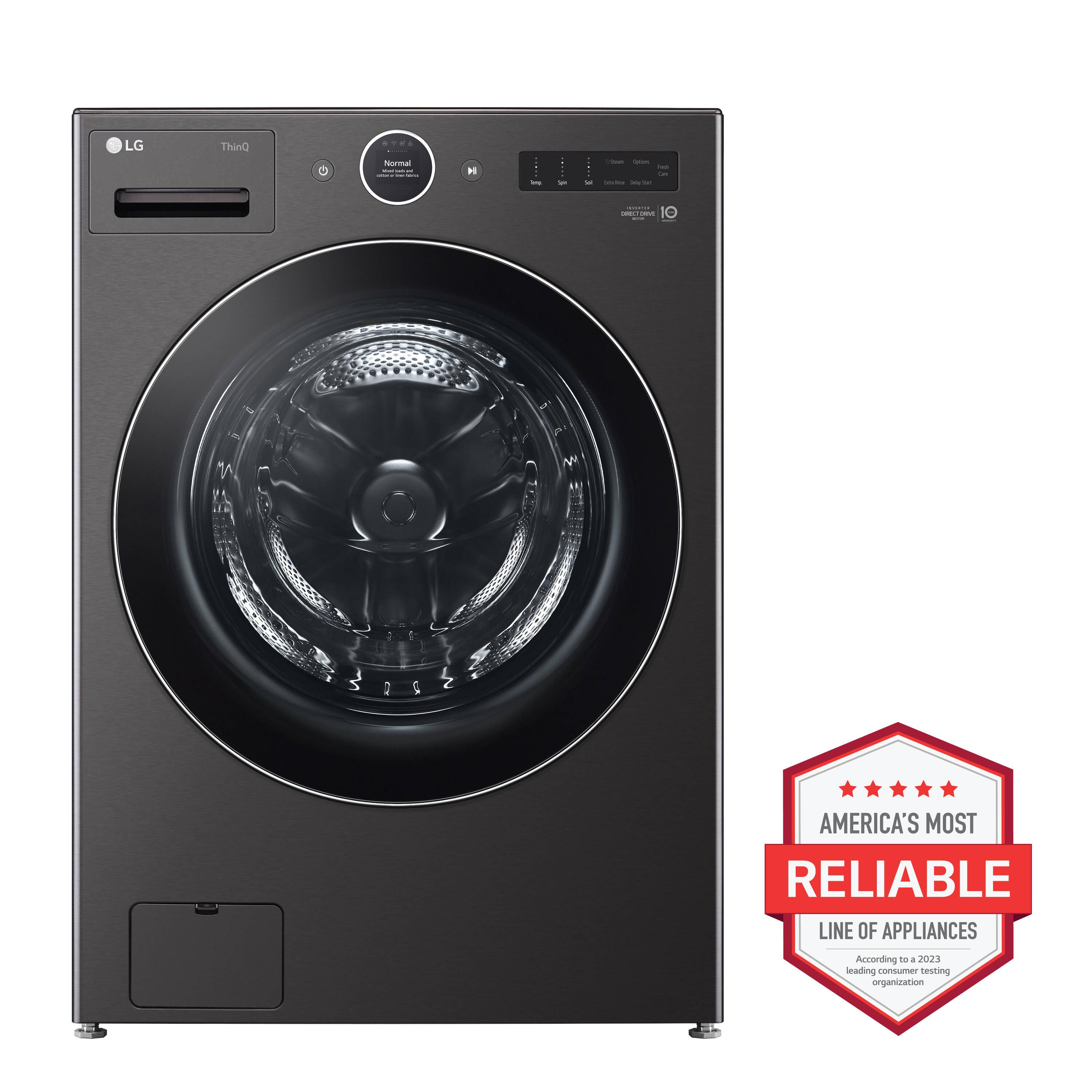 LG 5.0 cu. ft. Mega Capacity Smart Front Load Washer with AI DD 2.0 Built-In Intelligence & TurboWash 360°