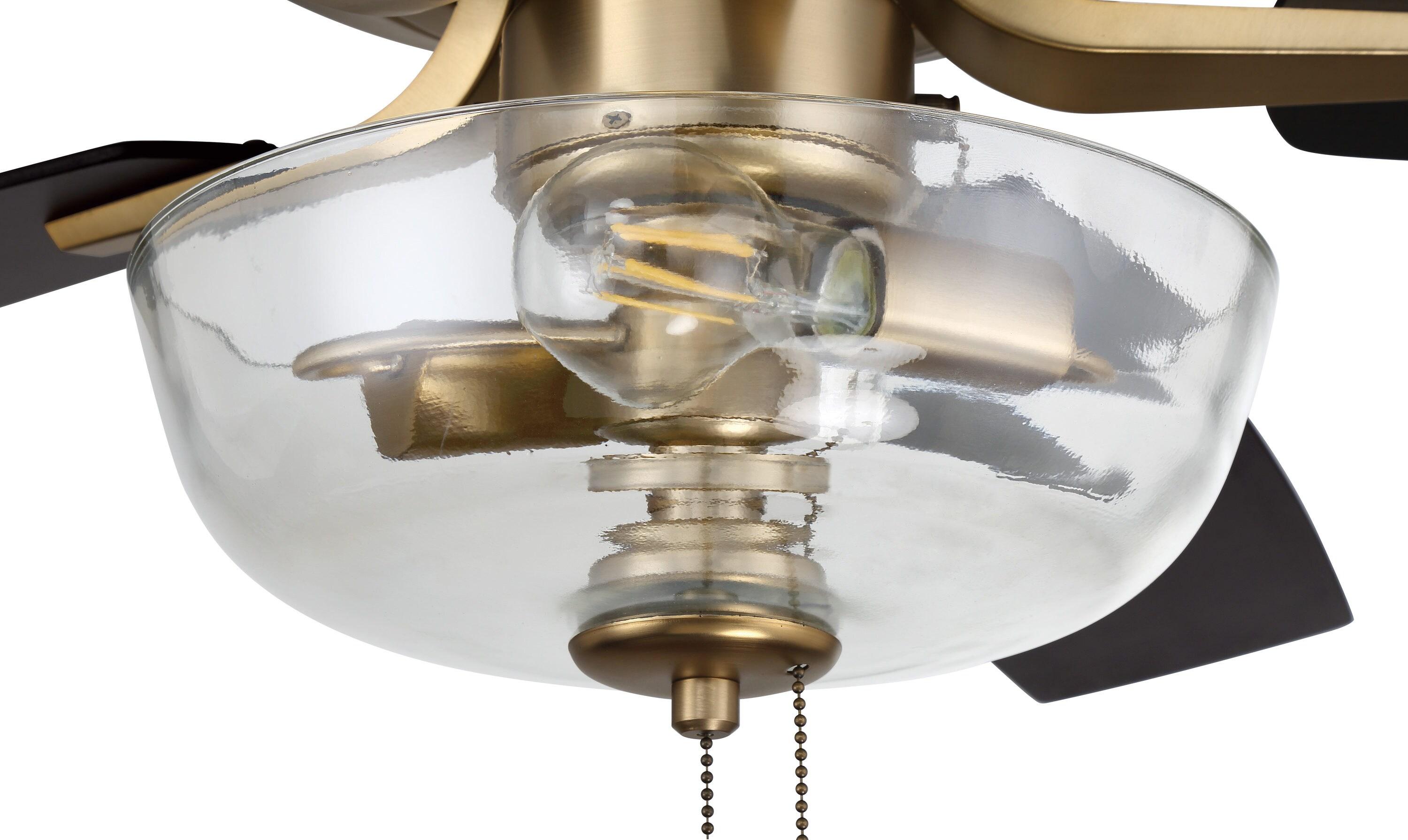 Pro Plus 101 Clear Bowl Light Kit 52'' Ceiling Fan with Light Kit