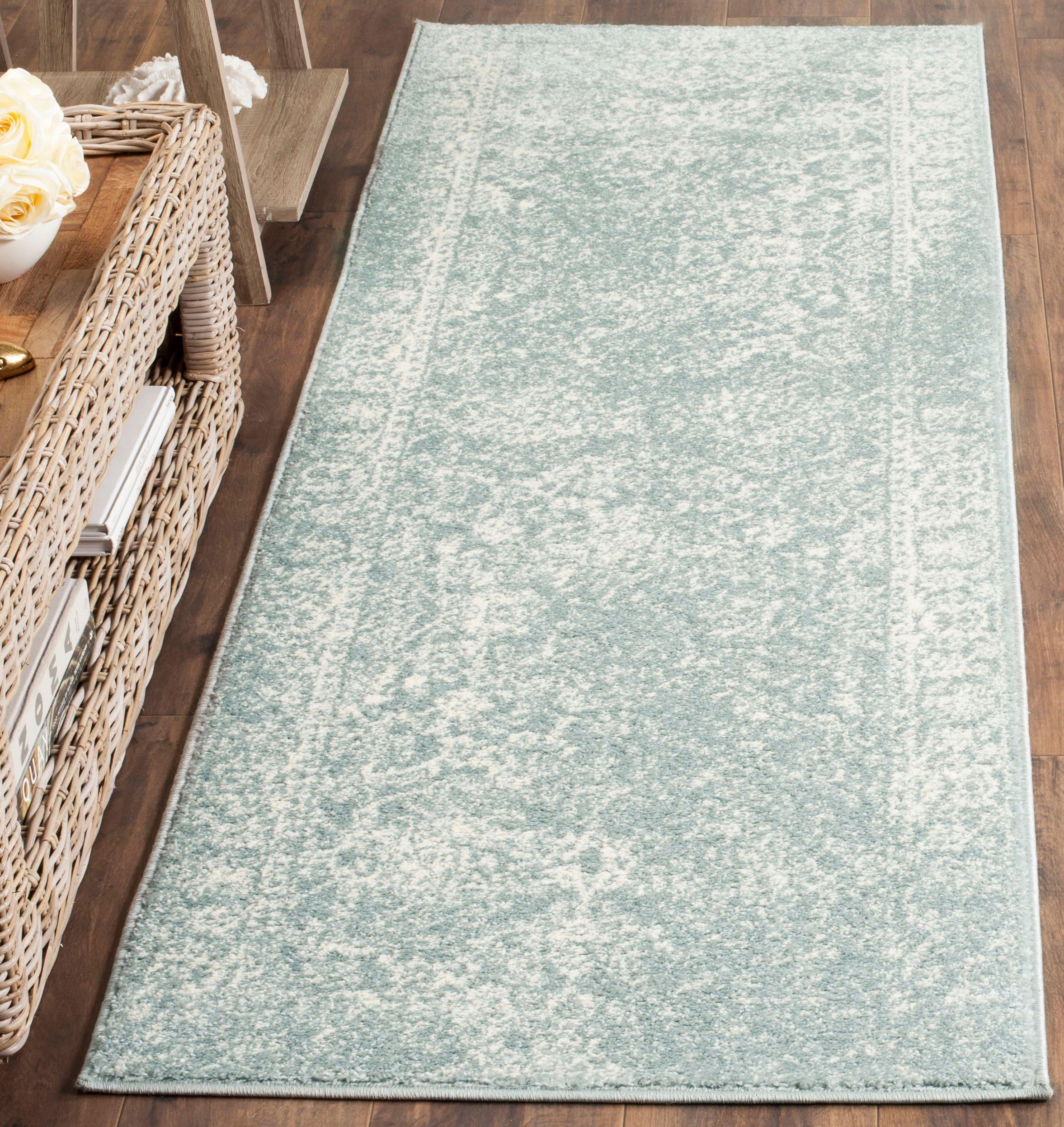 Adirondack ADR109 Machine Made Indoor Runner - Slate/Ivory - 2'-1"x6' - Safavieh