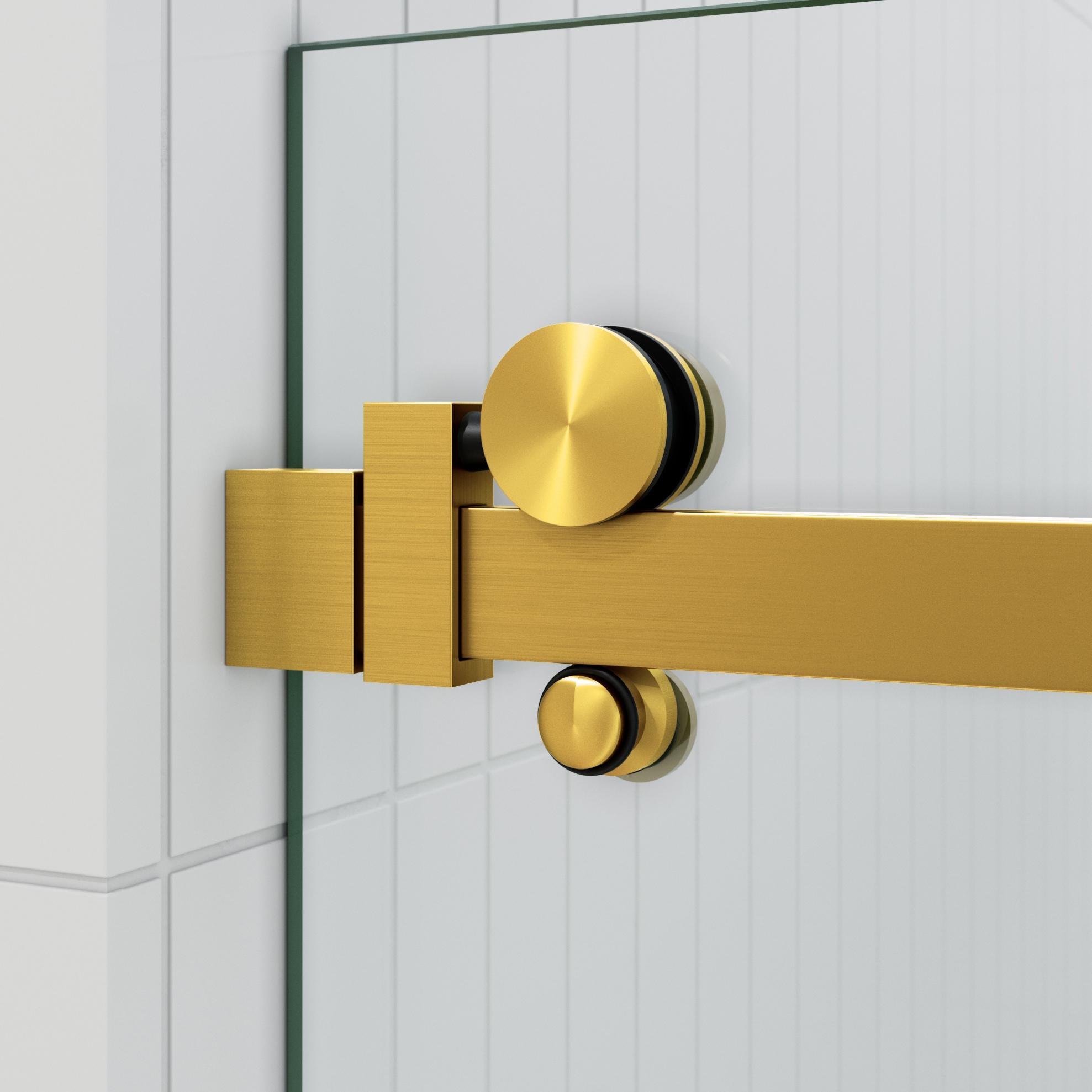 Astro 56 in. - 60 in. x 60 in. Frameless Sliding Bathtub Door