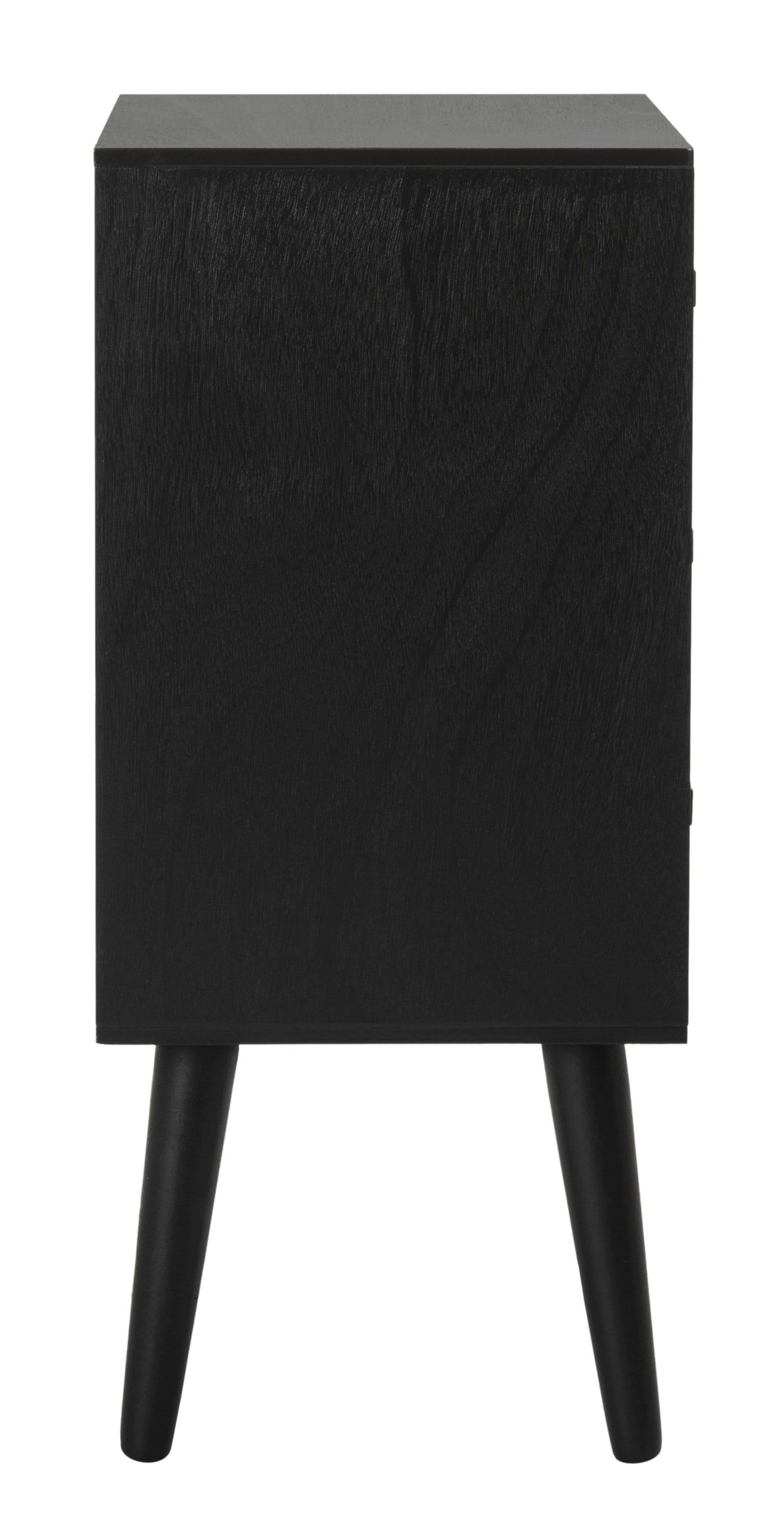 Pomona 3 Drawer Accent Table - Black - Safavieh.