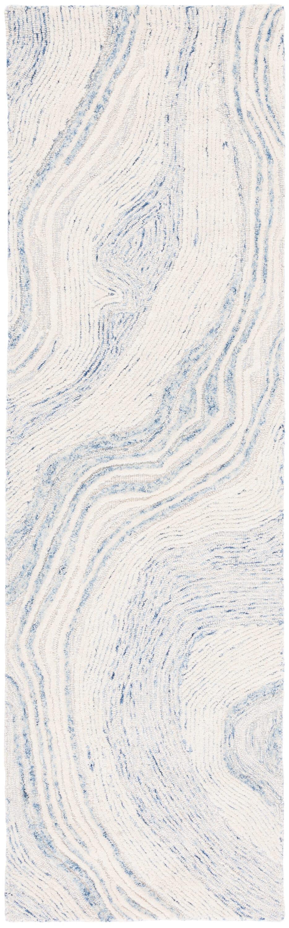 Fifth Avenue FTV121 Hand Tufted Indoor Runner - Blue/Ivory - 2'3"x8' - Safavieh