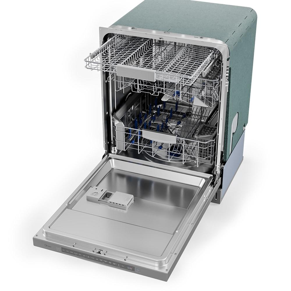 Midea Ultra-Quiet, Built-in dishwasher with Wi-Fi and Targeted Wash Zones, MDT24P5AST, Stainless Steel