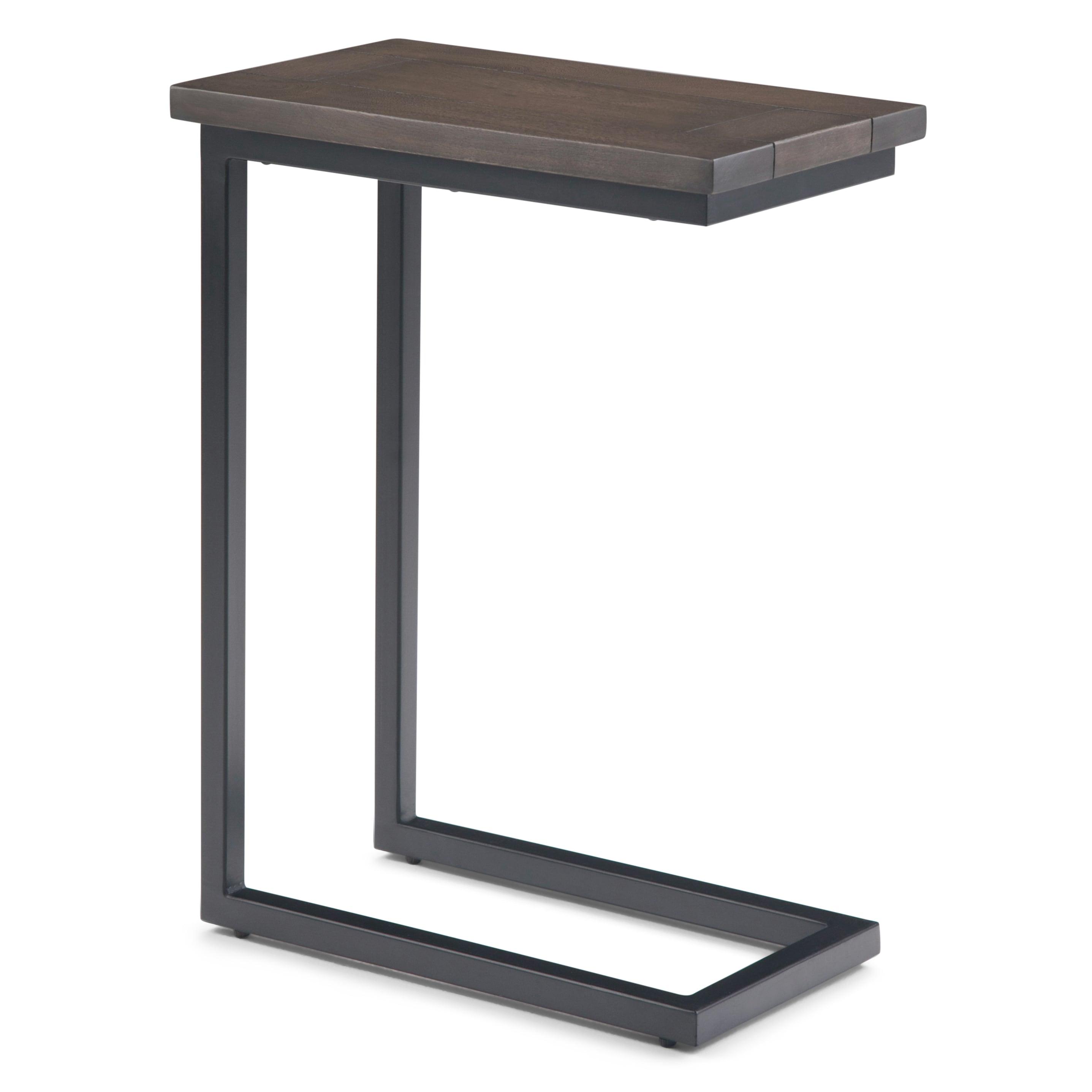 Simpli Home Skyler Solid Mango Wood C Side Table