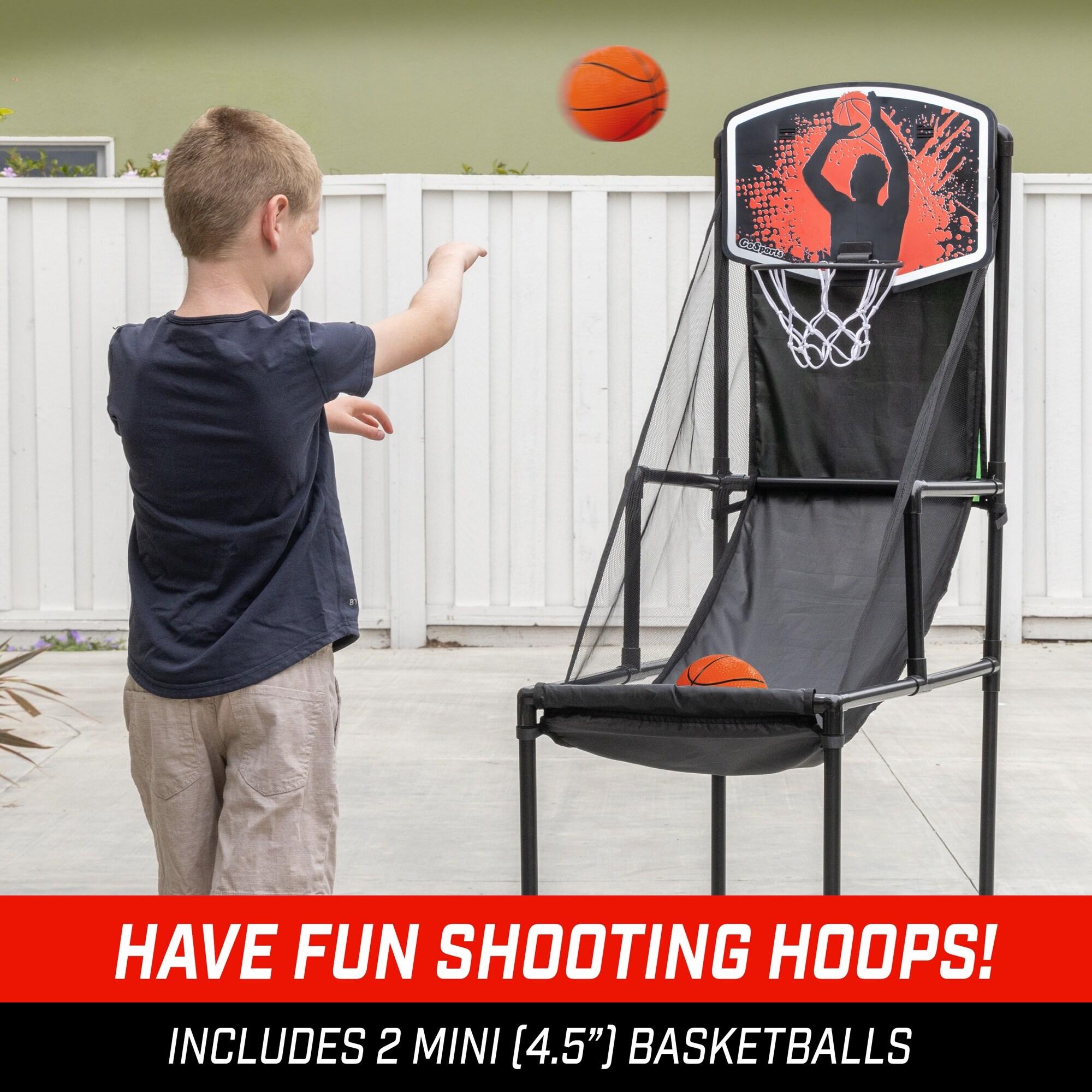 Indoor Outdoor 2-in-1 Basketball and Football Arcade Game Set