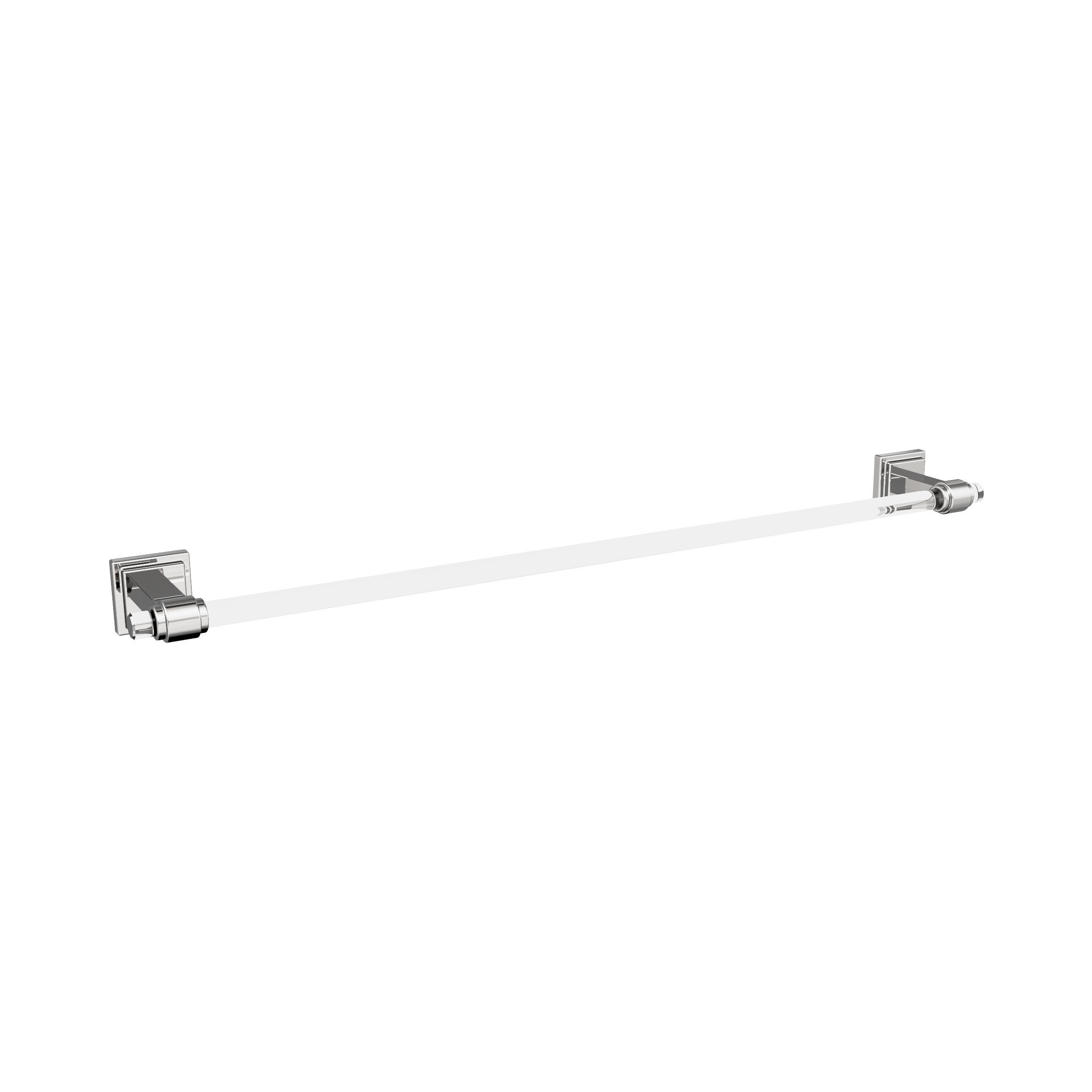 Amerock Glacio Clear/Chrome 24 inch (610mm) Towel Bar