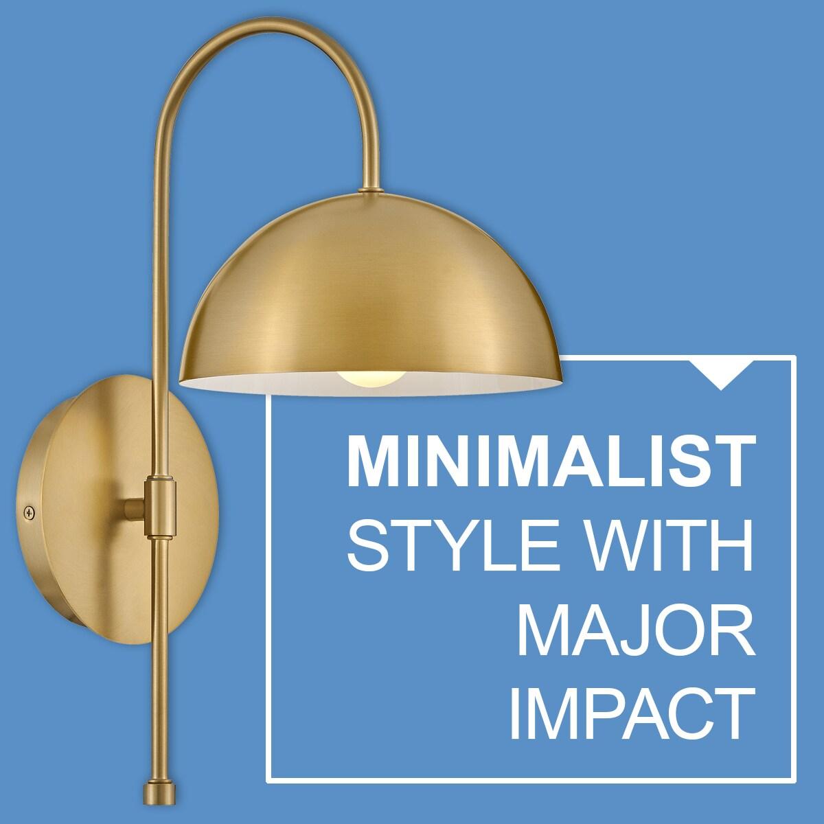 Lark Lou 1 - Light Sconce in  Lacquered Brass