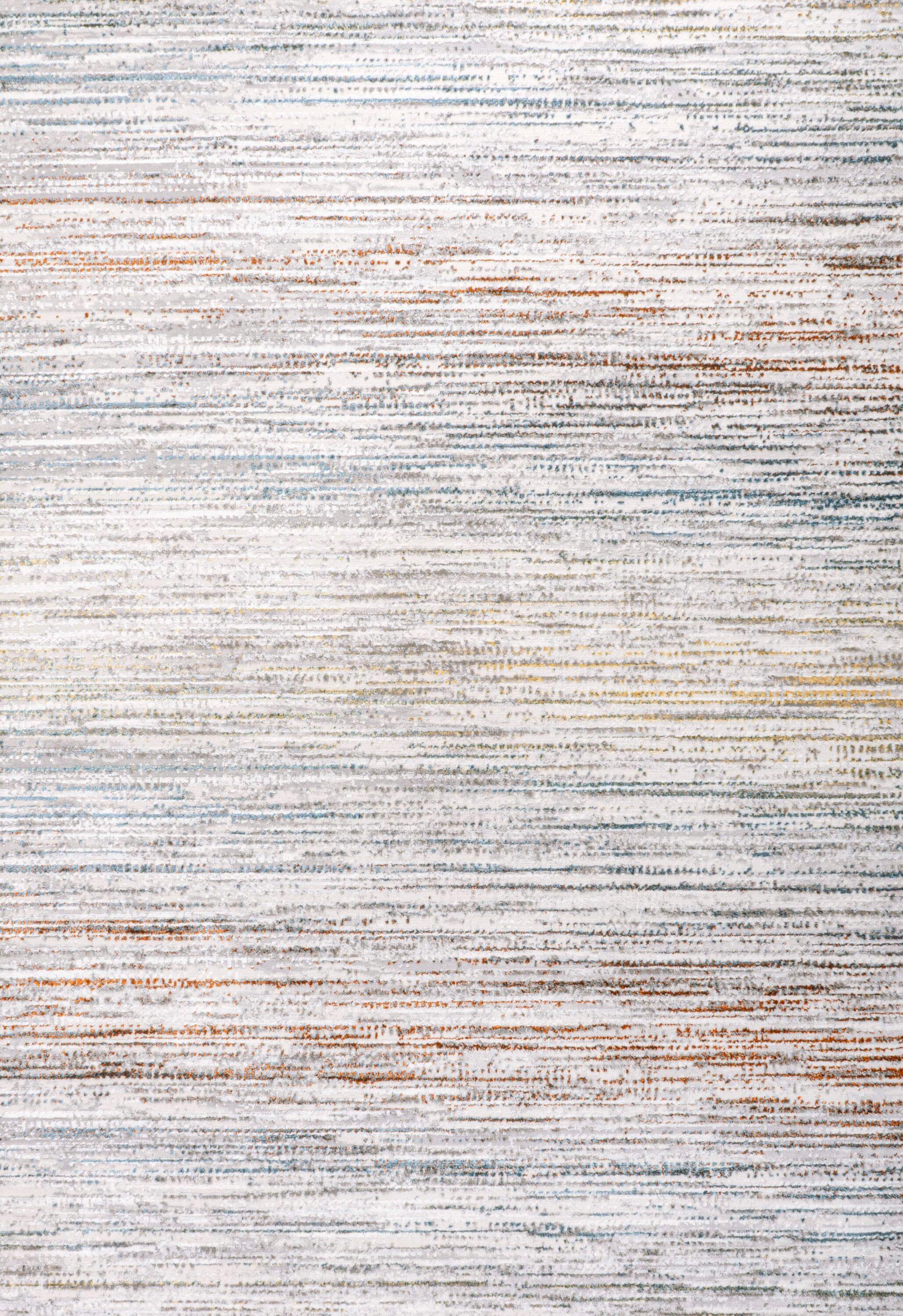 JONATHAN Y Loom Modern Strie'  Gray/Blue/Orange 3 ft. x 5 ft. Area Rug