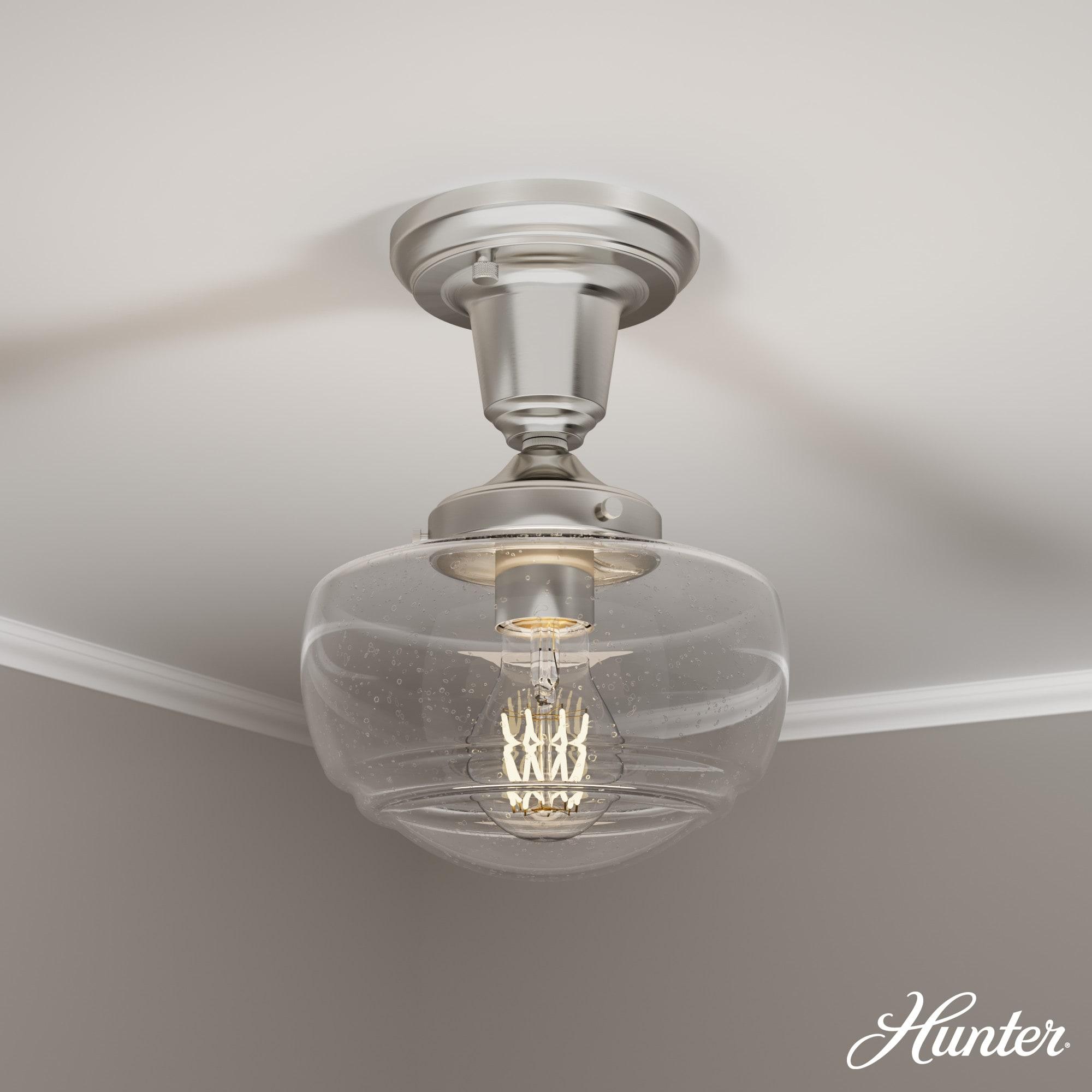 Saddle Creek 1 - Light Single Schoolhouse Pendant with Glass