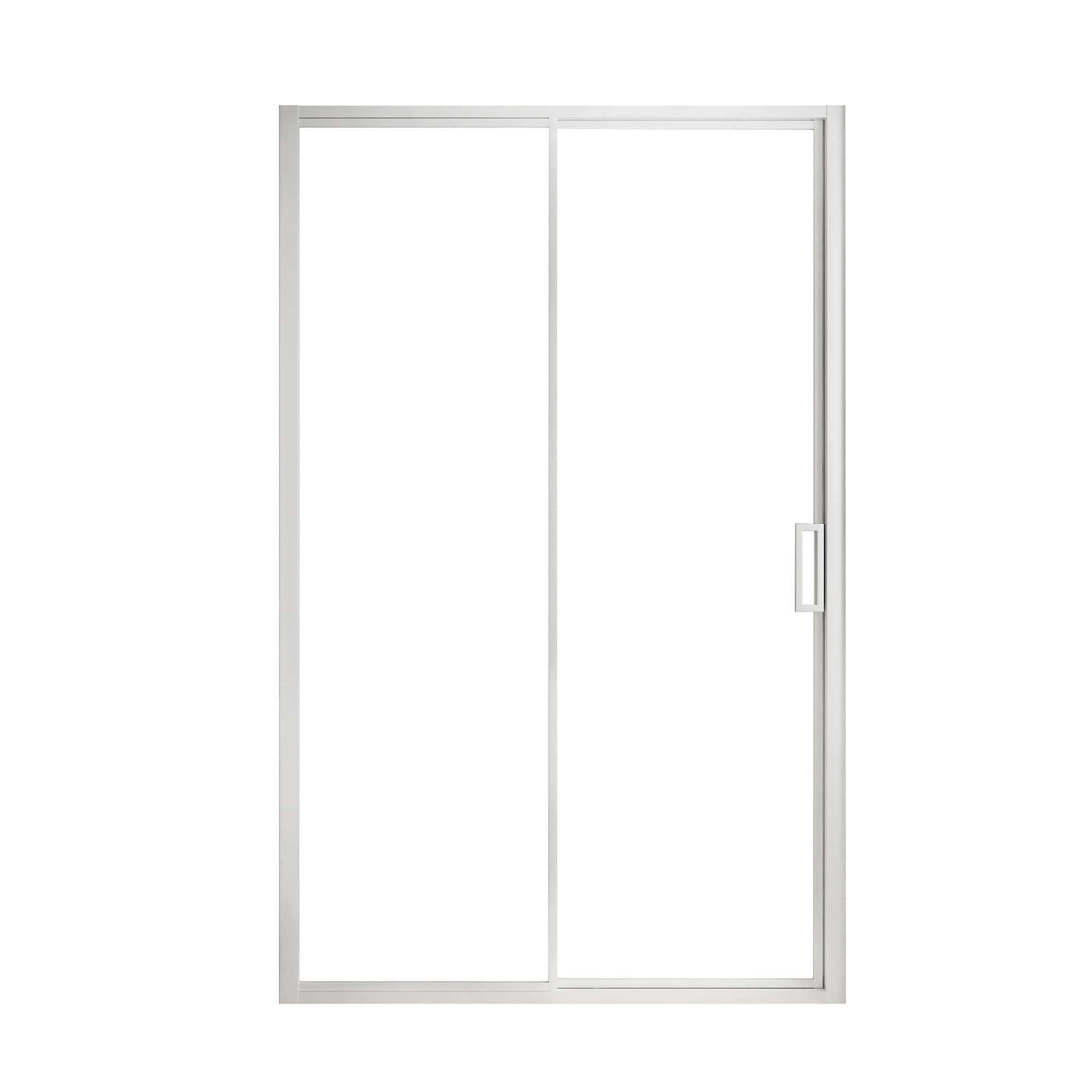 Ove Decors Stanford 48 In. W X 74 In. H Sliding Clear Straight Alcove Shower Door