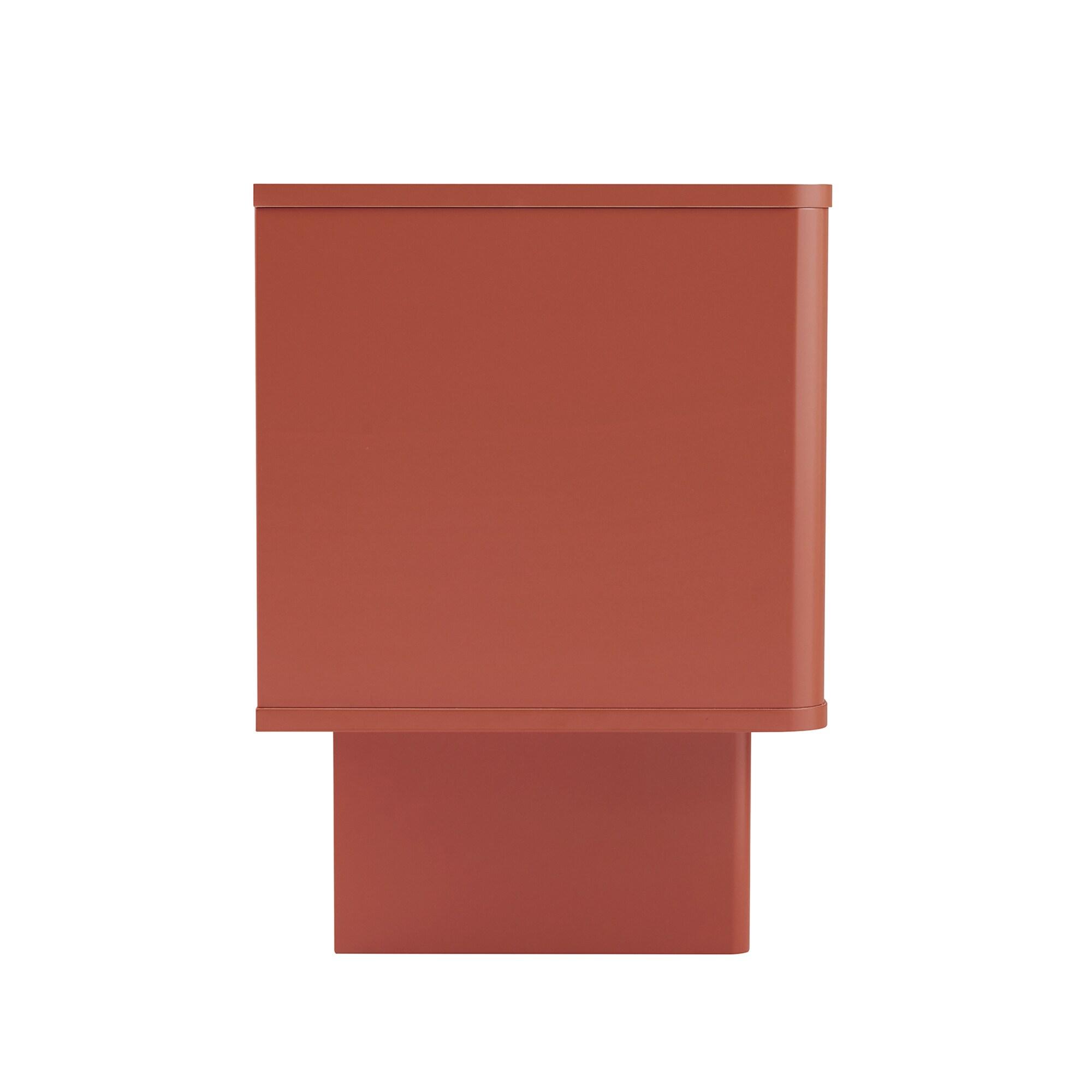 Ella Nightstand in Terracotta made from Engineered Wood
