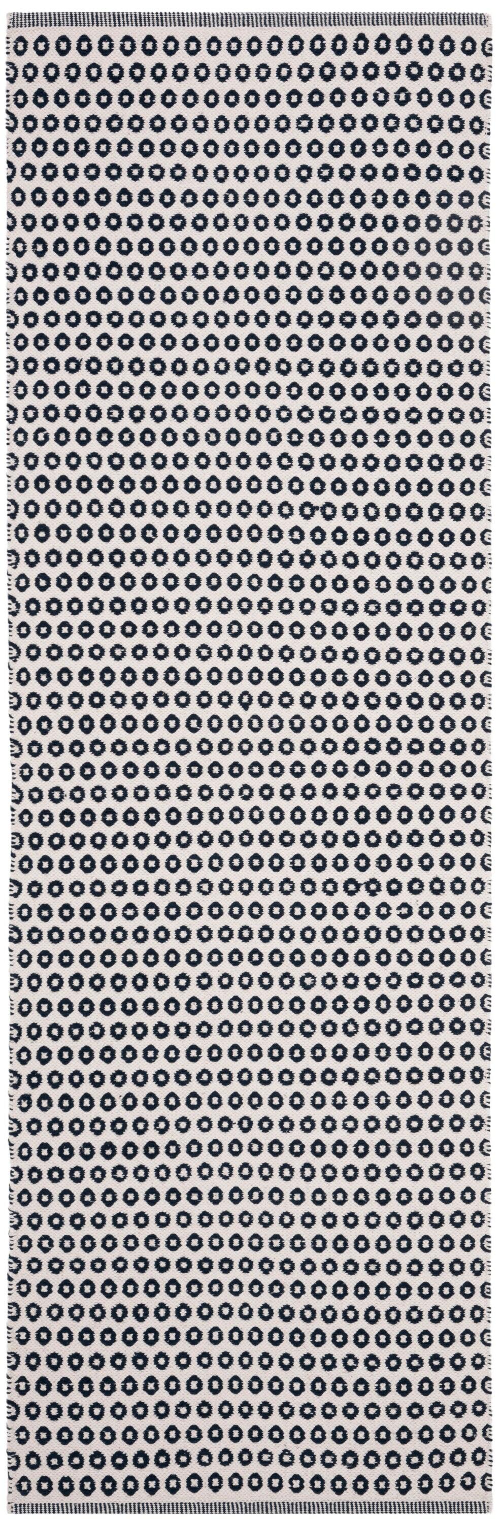 Montauk MTK616 Hand Woven Indoor Runner Rug - Navy/Ivory - 2'3"x7' - Safavieh