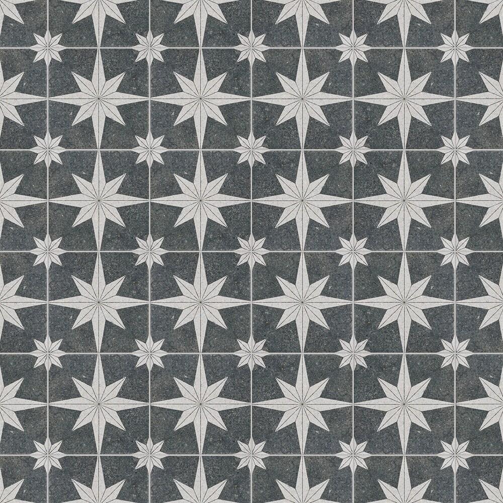 Merola Tile Compass Star 8" x 8" Porcelain Stone Look Wall & Floor Tile