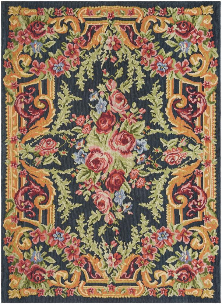 Classic Vintage CLV112 Power Loomed Area Rug - Black/Rose - 6'x9' - Safavieh.