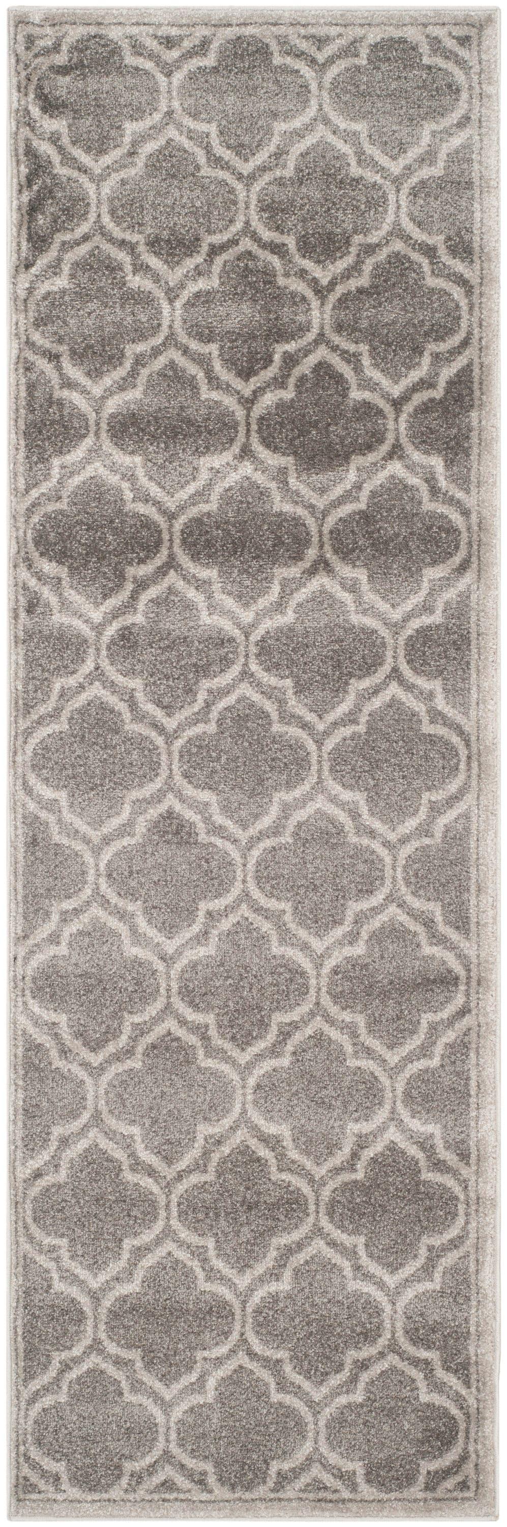 Amherst AMT412 Power Loomed Runner Rug - Grey/Light Grey - 2'3"x22' - Safavieh.