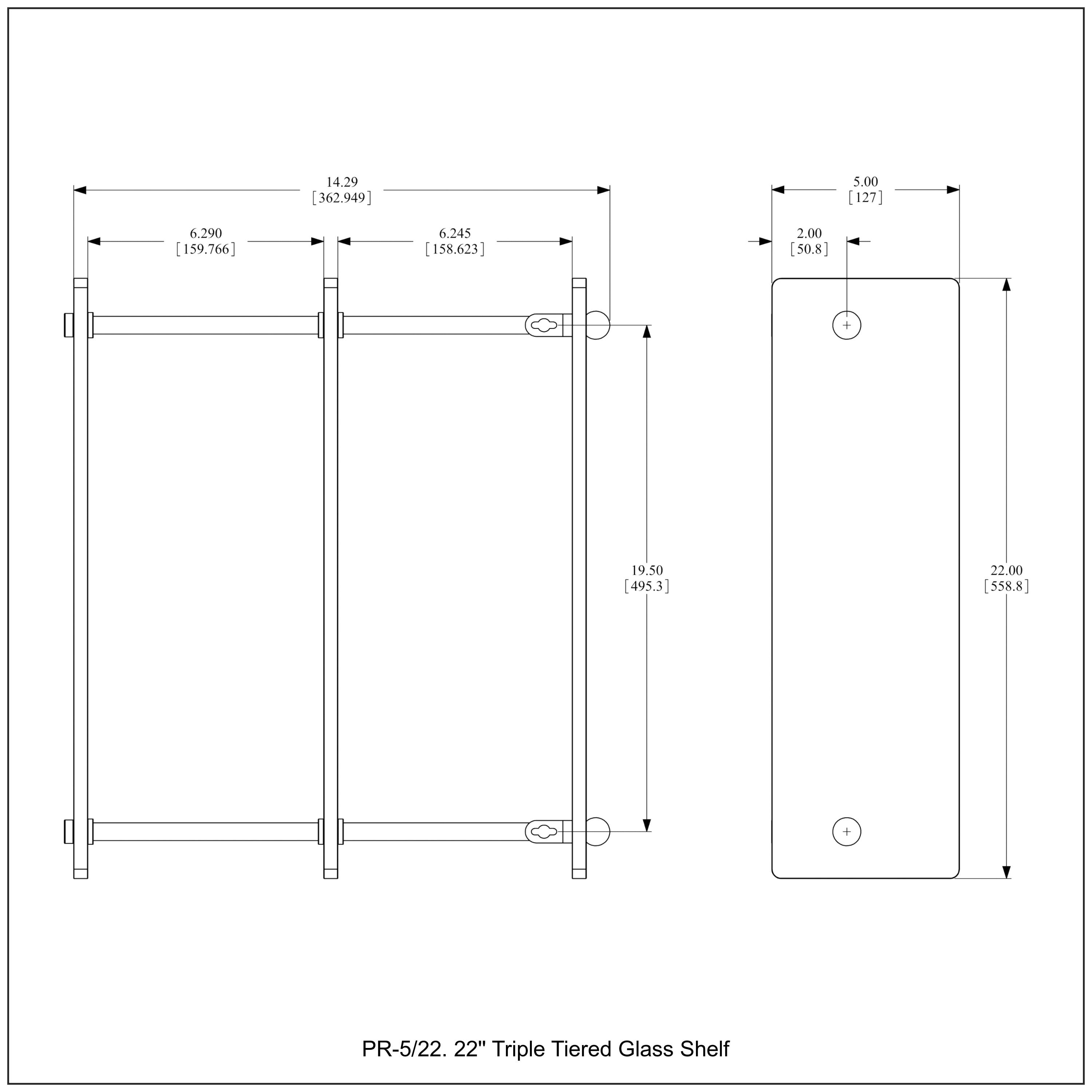 Morosini 3 Piece Tiered Shelf