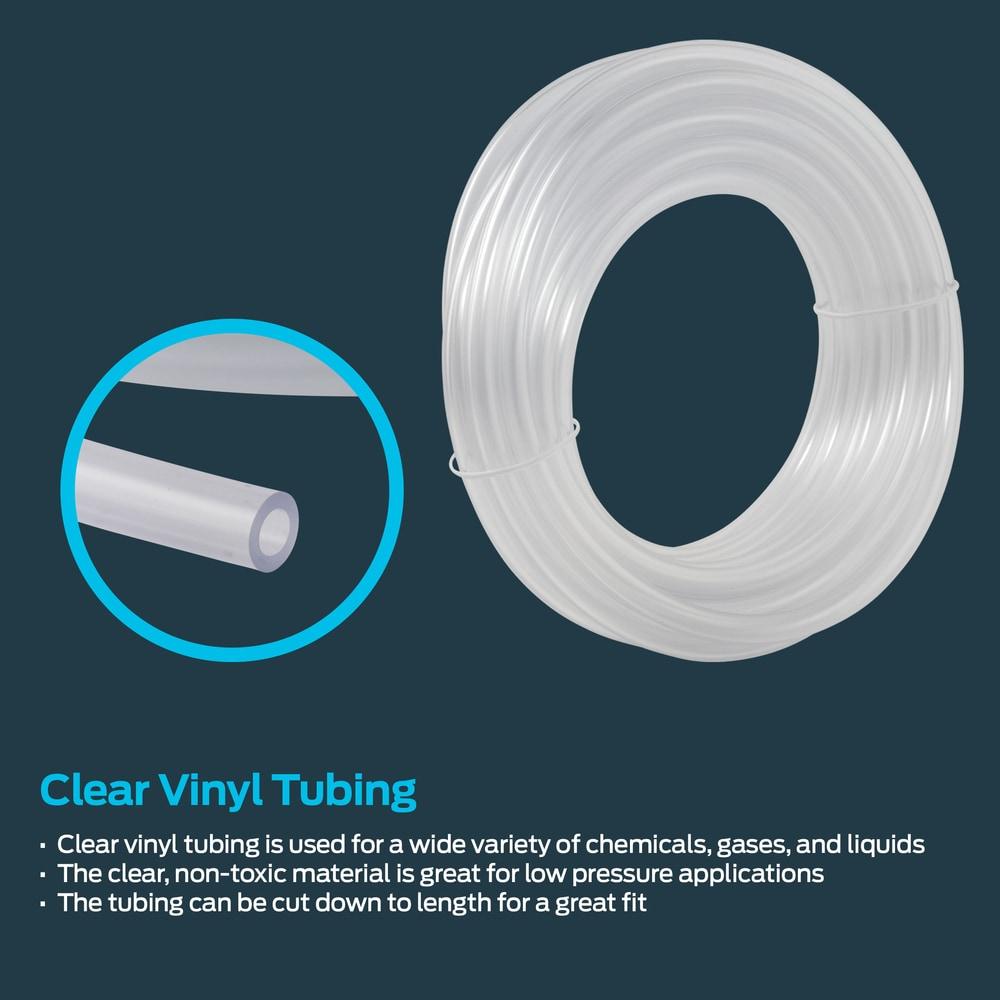 EZ-FLO 98624 PVC Clear Vinyl Tubing, 1 inch OD, 10 Ft