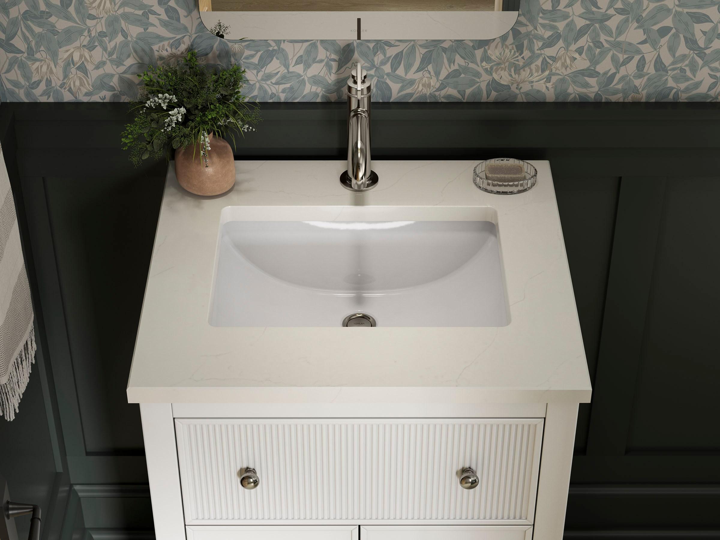 Malin By Studio McGee 24 in. Bathroom Vanity Cabinet With Sink And Quartz Top