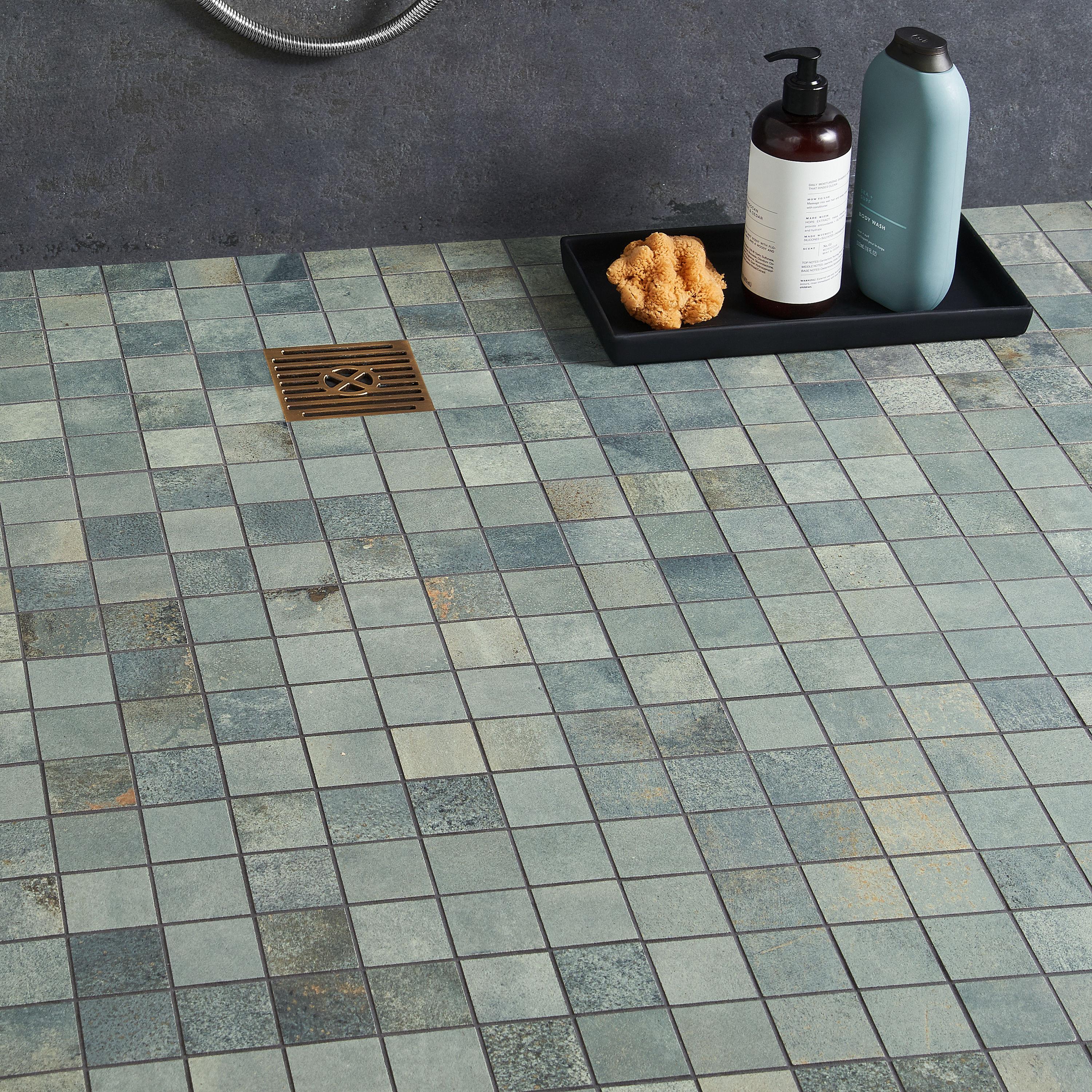 Angela Harris Fuller 11.81 in. x 11.81 in. Matte Porcelain Floor and Wall Mosaic Tile