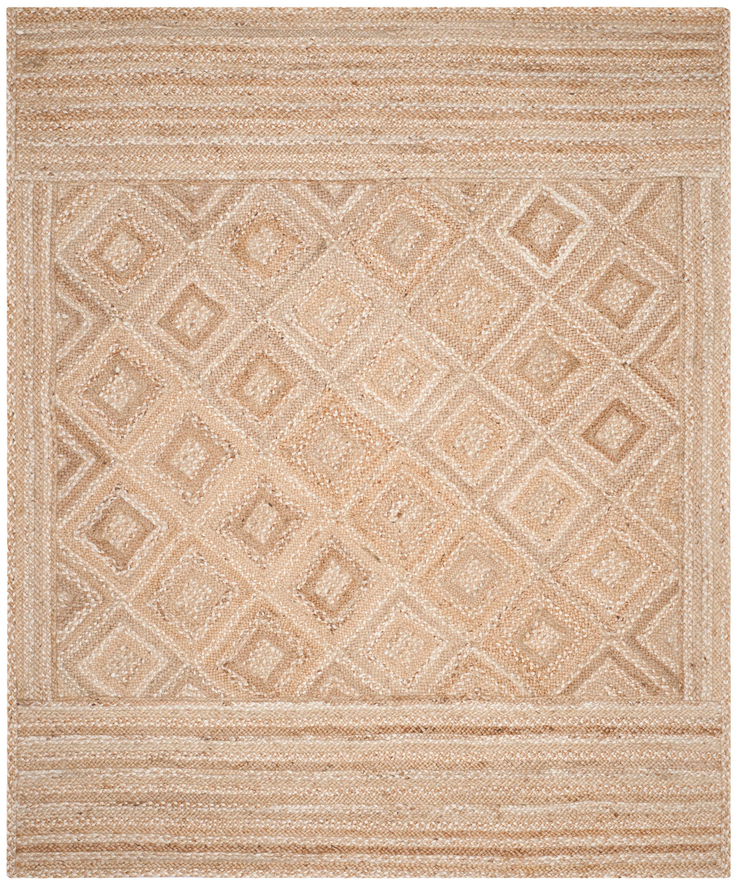 SAFAVIEH Natural Fiber Hilda Braided Jute Area Rug, Natural, 9' x 12'
