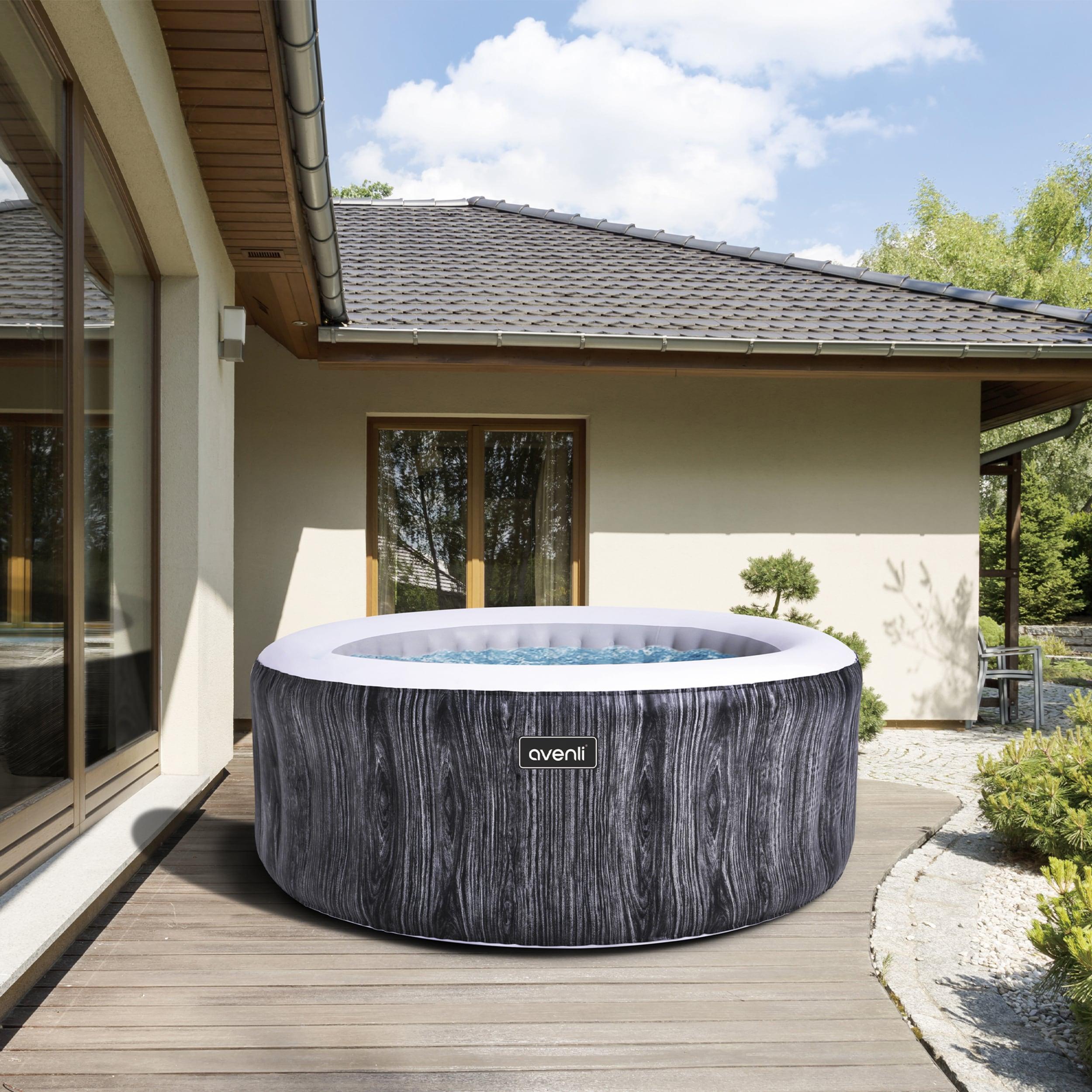 JLeisure 120 Volt 3 Person - Person 105 - Jet Plastic Round Hot Tub / Cold Plunge Combination Hot Tub in Gray